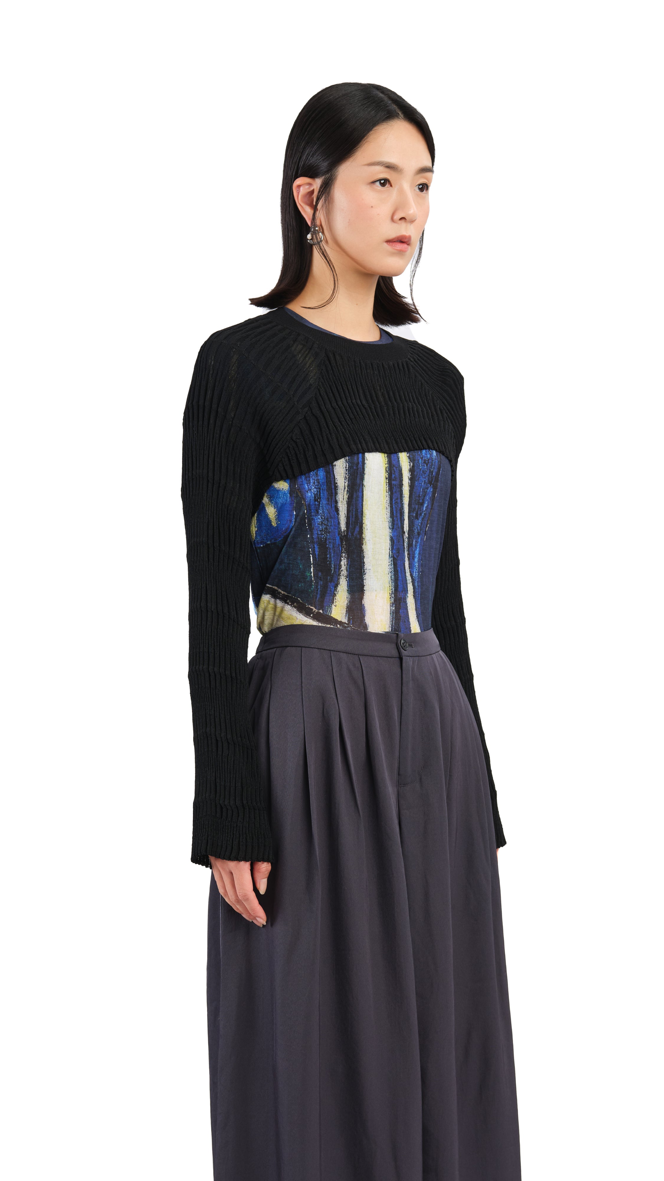 Stylish Cropped Sweater for Women - Trendy 3/4 Sleeve Knit Pullover | Perfect for Casual Outfits, Layering & Fall Fashion