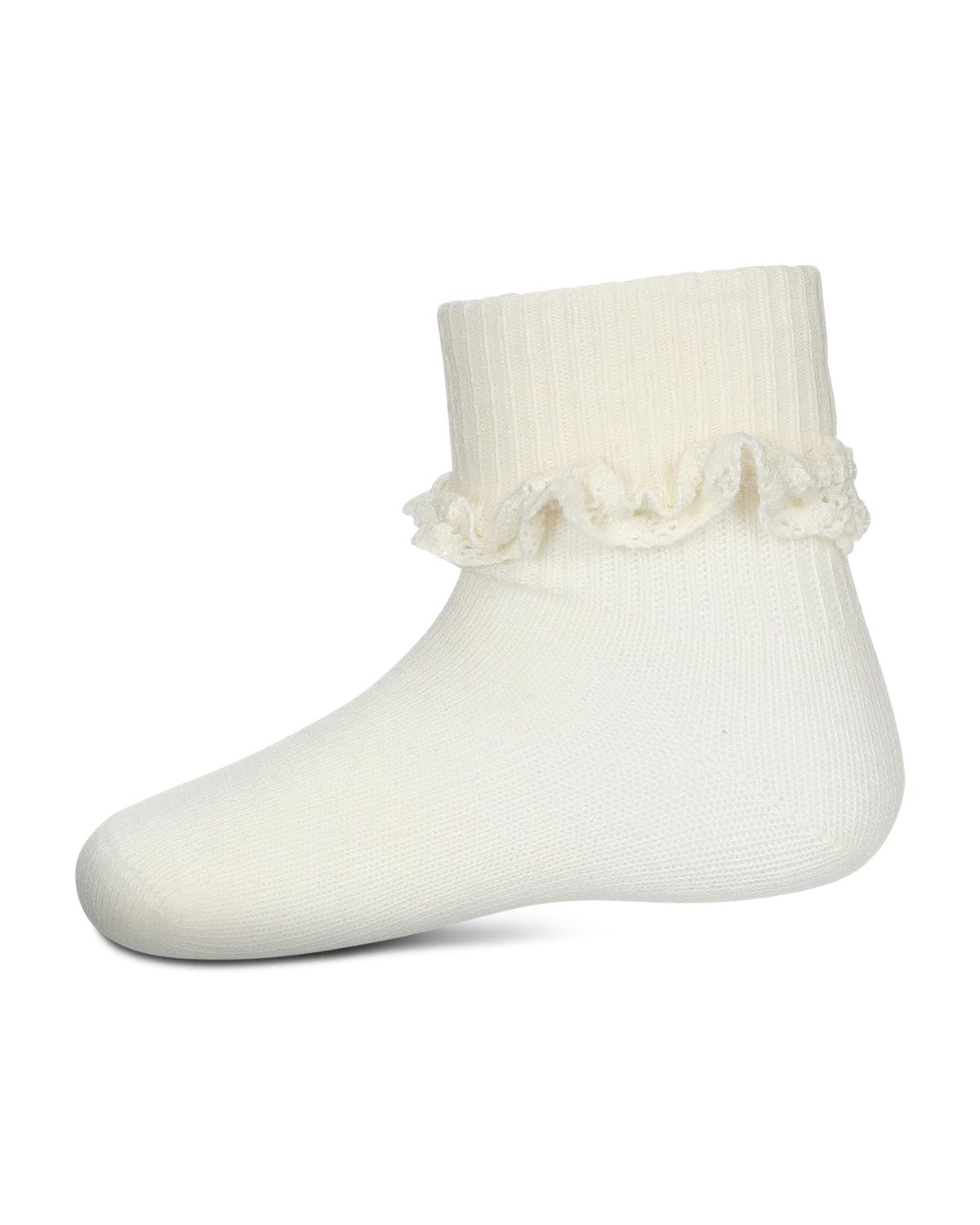 MeMoi Girls' Ruffle Eyelet Cotton Blend Anklet Socks - Cute & Comfortable Socks for School, Party & Everyday Wear