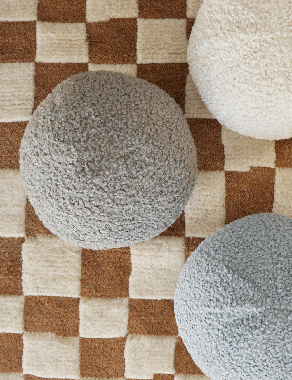 Bouclé Ball Pillow by Sarah Sherman Samuel - Soft Knit Decorative Throw Pillow for Living Room, Bedroom & Nursery - Perfect for Boho, Modern & Scandinavian Home Decor
