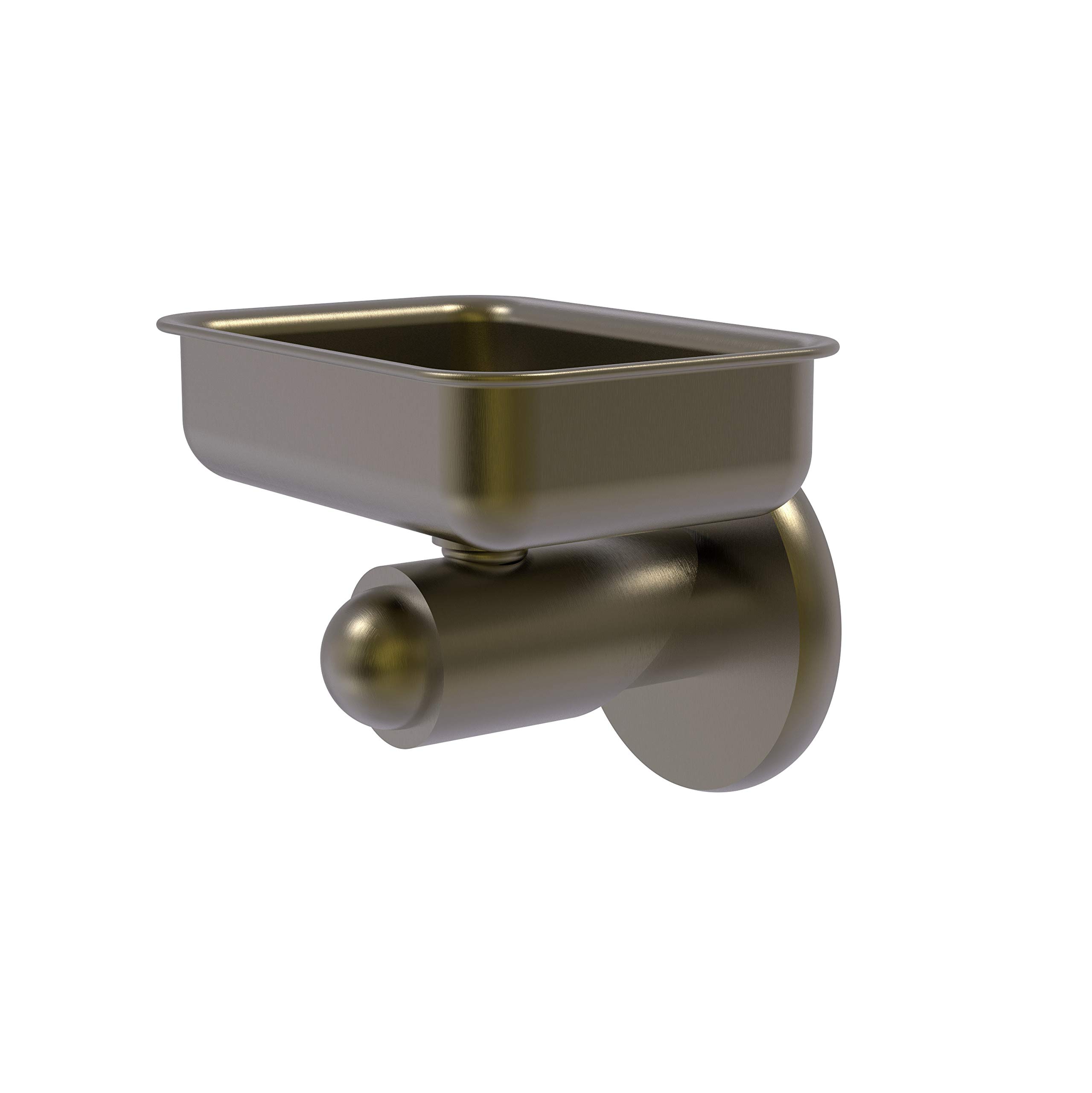 Allied Brass SH-32 Soho Collection Antique Brass Wall Mounted Soap Dish - Perfect for Bathroom, Kitchen, and Spa Decor