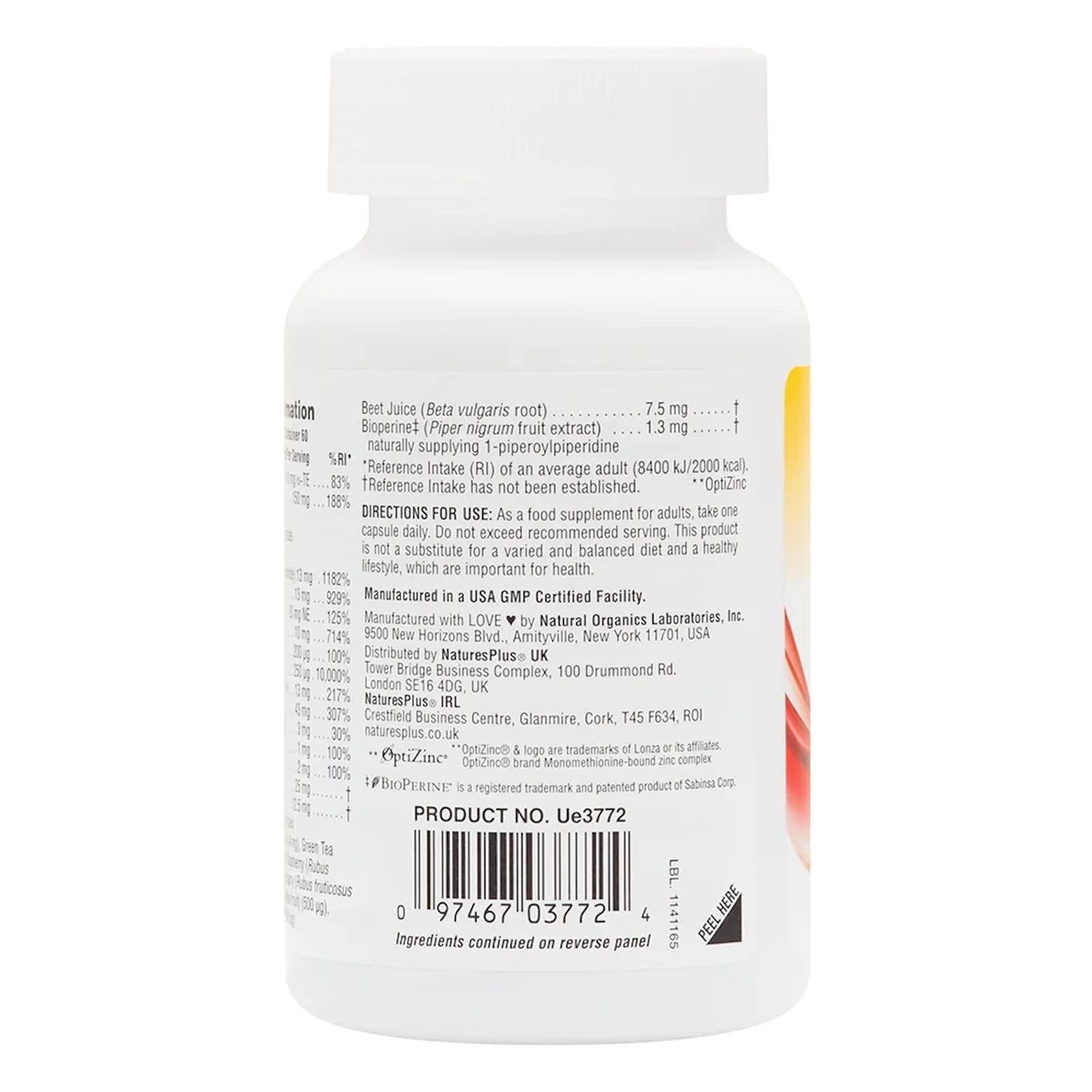 NaturesPlus Hema-Plex Iron Supplement - 60 Fast-Acting Vegan Capsules with 85mg Chelated Iron, Vitamin C & Bioflavonoids - Supports Blood Health & Energy - Gluten Free, Non-GMO - 30 Servings for Anemia & Fatigue Relief