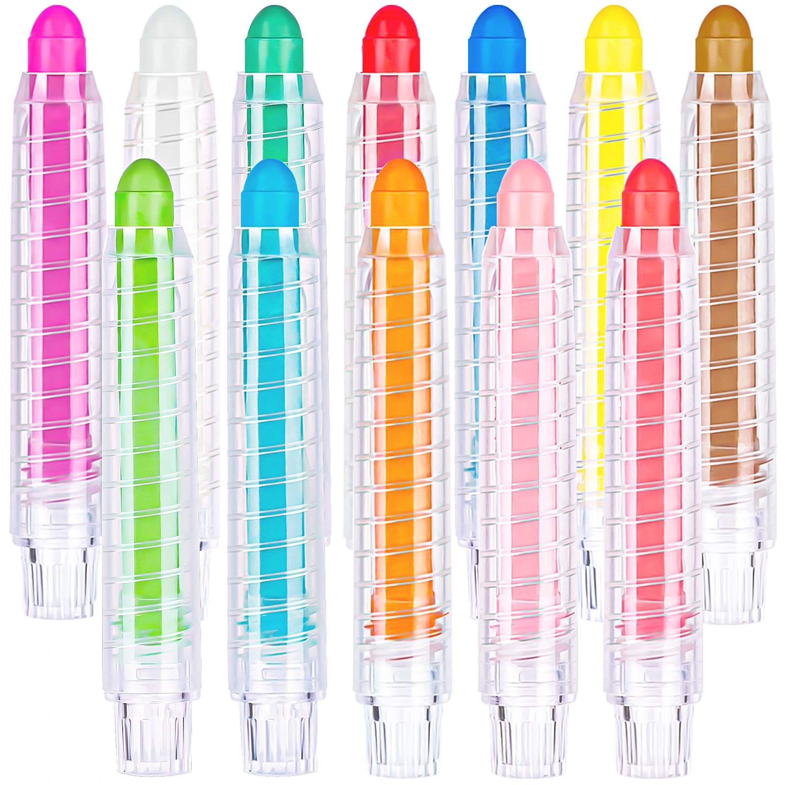 **12-Color Dustless Washable Sidewalk Chalk for Kids - Non-Toxic Toddler Chalk Set with Plastic Holder for Blackboard, Drawing & Outdoor Play - Perfect for Birthday Party Favors, Classroom Activities & Creative Fun**