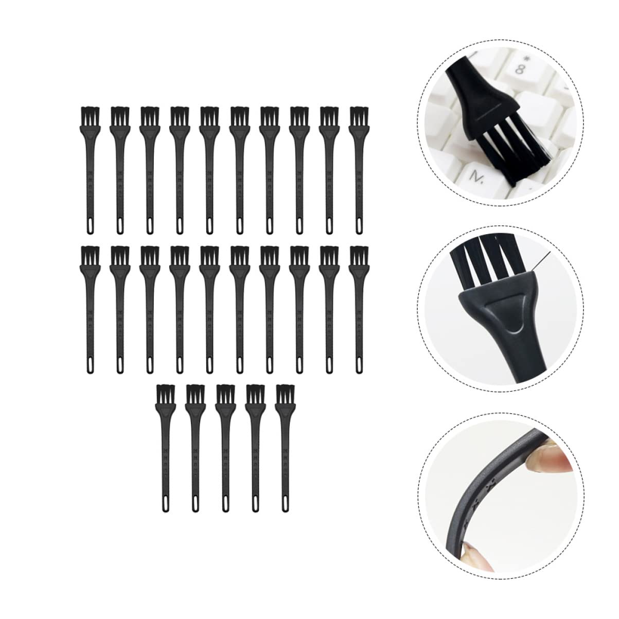 FOMIYES 75-Piece Mini Cleaning Brush Set - Electric Shaver Brush, Keyboard Duster, Electronic Clippers & Humidifier Cleaning Tools for Computer, Razor & Home Use
