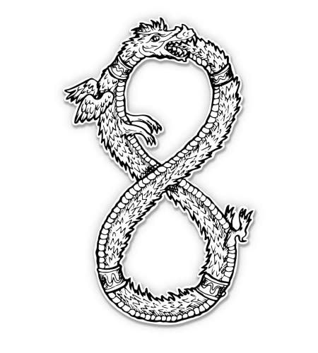 Ouroboros 12-Inch Waterproof Vinyl Sticker Decal - Durable, Weatherproof for Cars, Laptops, Windows & Outdoor Use