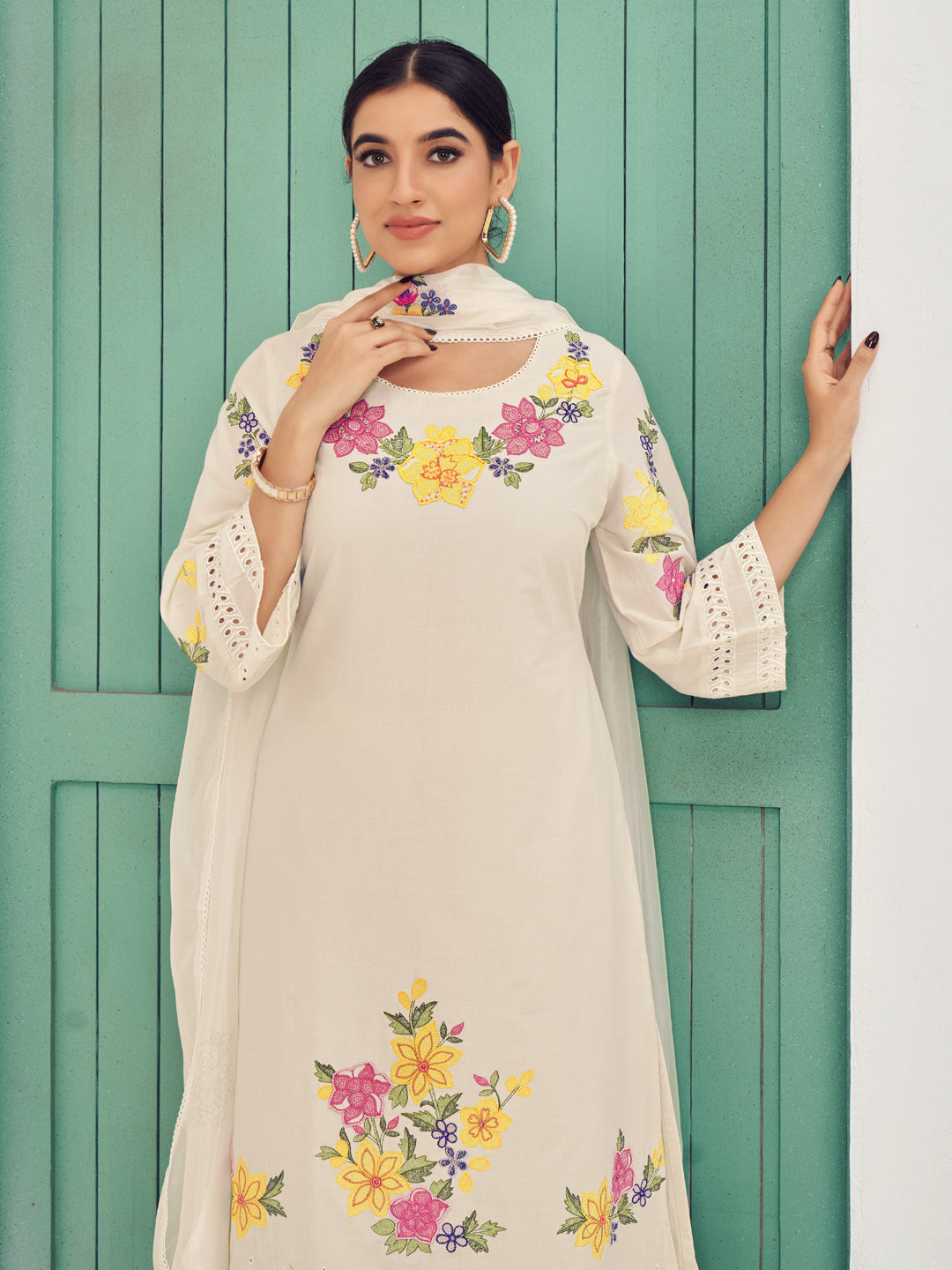 Elegant Beige Designer Ready-to-Wear Pant Suit for Women | Formal Party Outfit | Perfect for Weddings, Cocktail Parties & Office Events