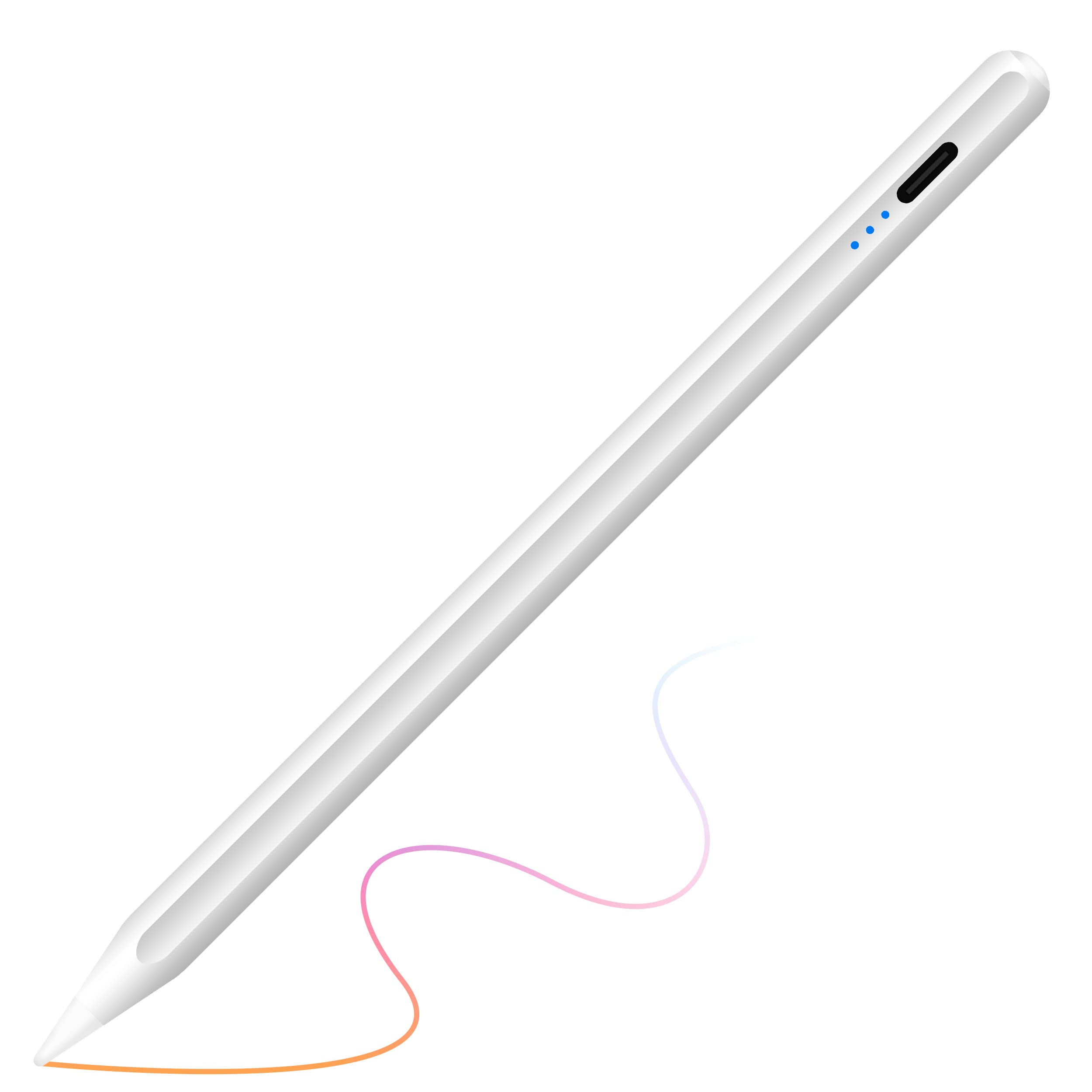 PETIMETI Stylus Pen for iPad with Palm Rejection, Tilt Sensitivity & Magnetic Design - Active Pencil Compatible with iPad Pro (2018-2022), iPad Air 3/4/5/6/7/8th Gen - Perfect for Drawing, Writing, Note-Taking & Digital Art