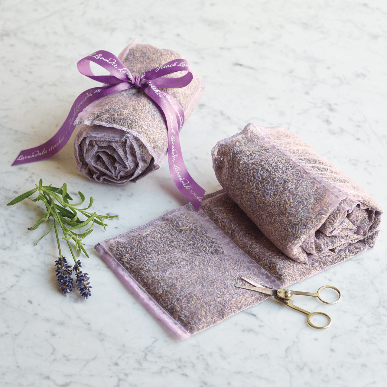 Premium Lavender Sachets by the Yard - Natural Aromatherapy for Closets, Drawers & Gift Giving | Handmade Home Fragrance Sachet Bags for Wardrobe, Linen Storage & Relaxation