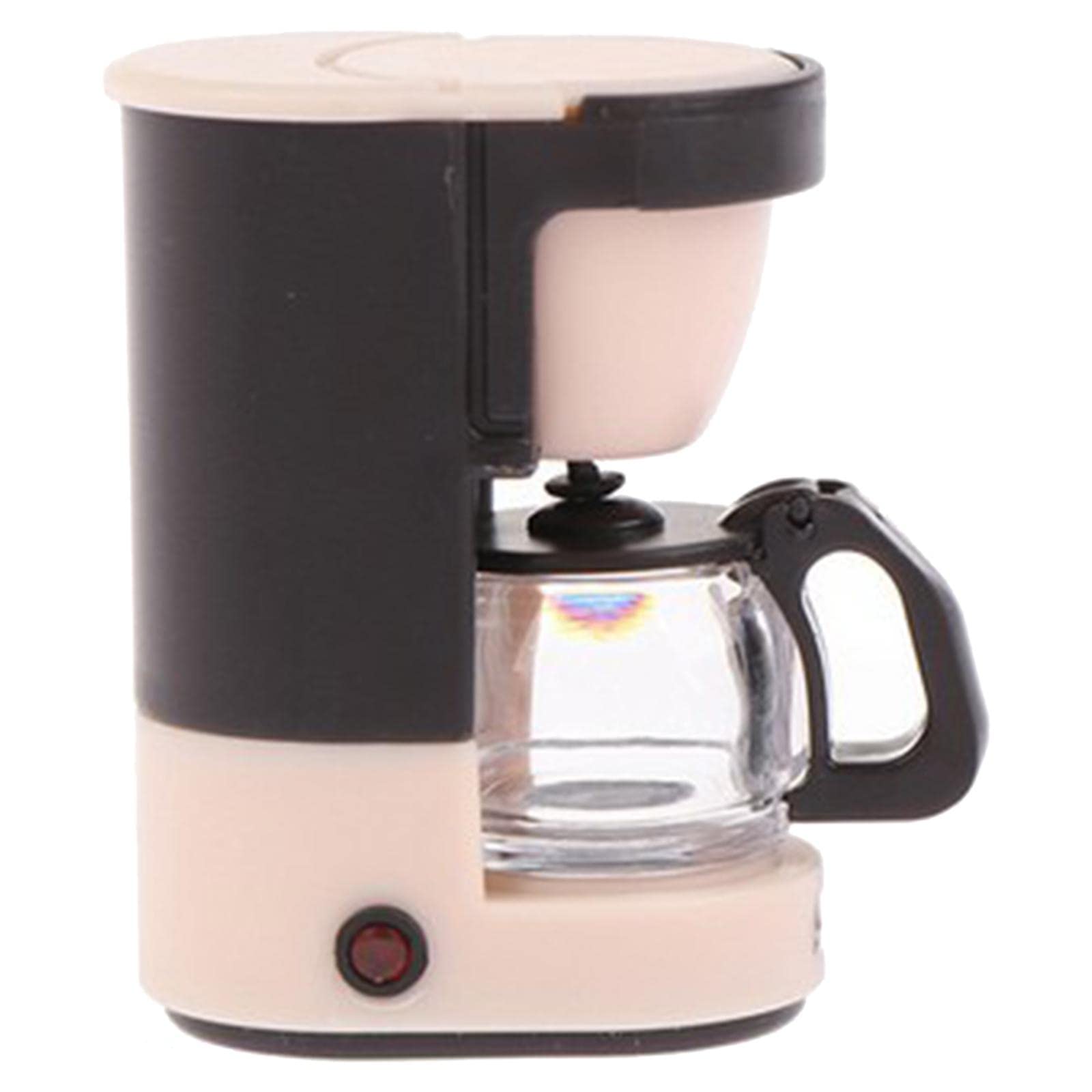 1:12 Miniature Pink Coffee Machine Dollhouse Furniture - Tiny Kitchen Decor for Dollhouse, DIY Crafts, and Collectibles