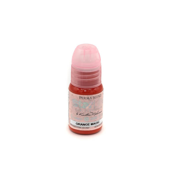 Perma Blend StarLine Collection Orange Magic Pigment - Professional Tattoo Ink for Vibrant Body Art | Perfect for Tattoo Artists & Permanent Makeup | Use for Eyebrows, Lips & Creative Designs