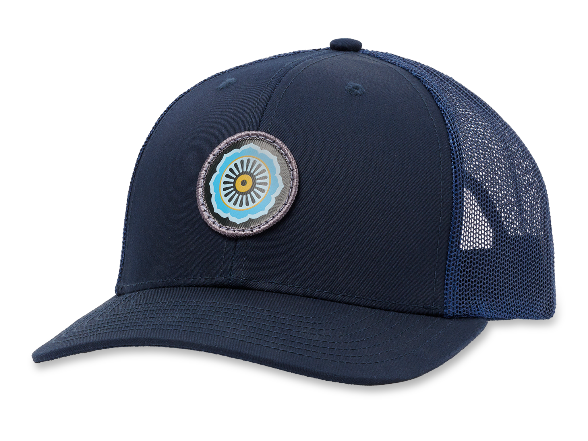 Lotus Trucker Hat for Men & Women - Adjustable Cotton Baseball Cap with Embroidered Design - Perfect for Outdoor Activities, Sports, and Casual Wear