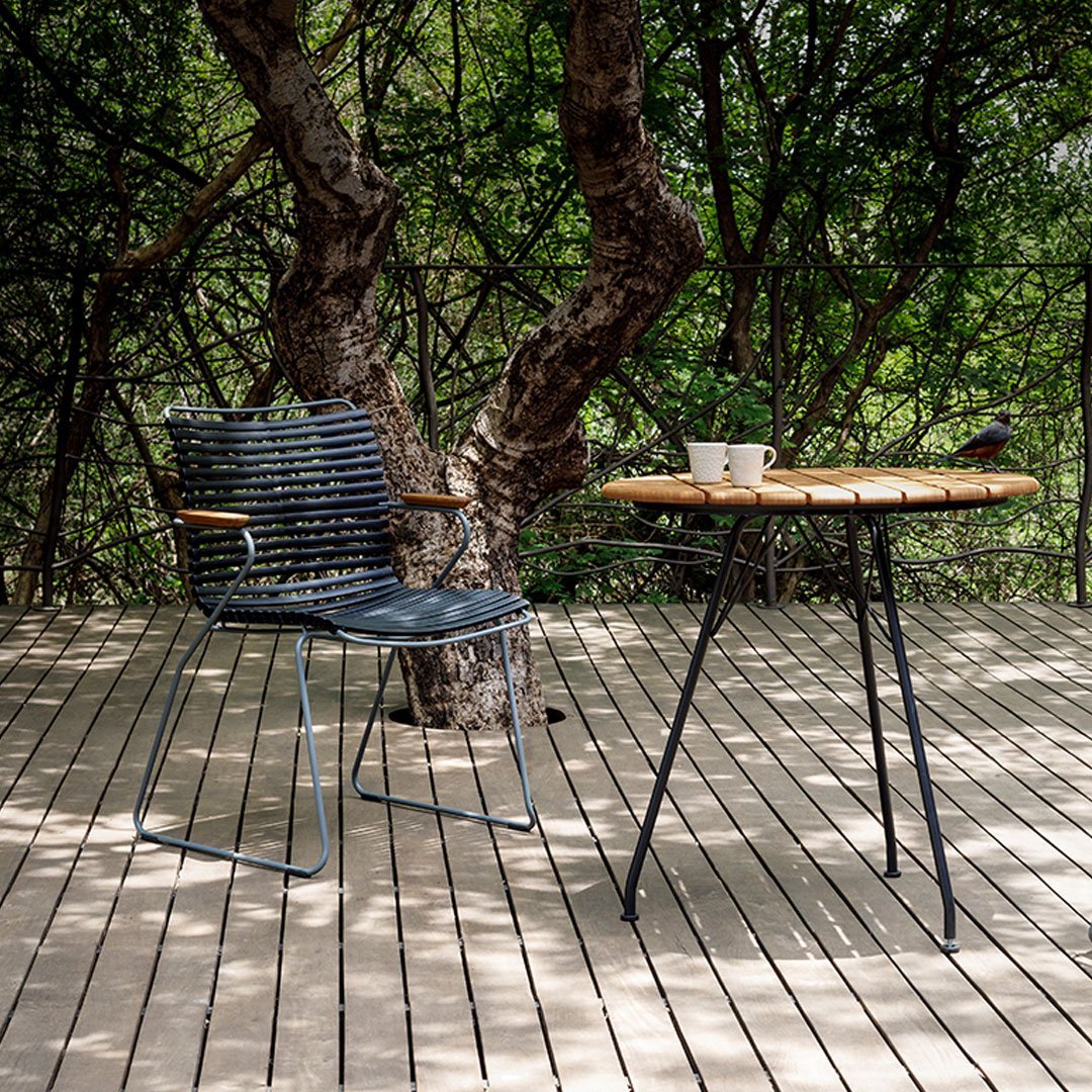 Circular Outdoor Cafe Table - Weather-Resistant Patio Dining Set for Garden, Backyard & Restaurant Use - Perfect for Al Fresco Dining & Outdoor Entertaining