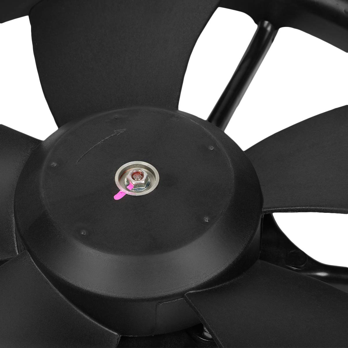 DNA MOTORING OEM-RF-0168 Black Radiator Cooling Fan Assembly - Direct Replacement for 06-11 Chevy HHR 2.2L 2.4L - Improved Cooling Efficiency - Perfect for Engine Overheating Prevention & Summer Driving