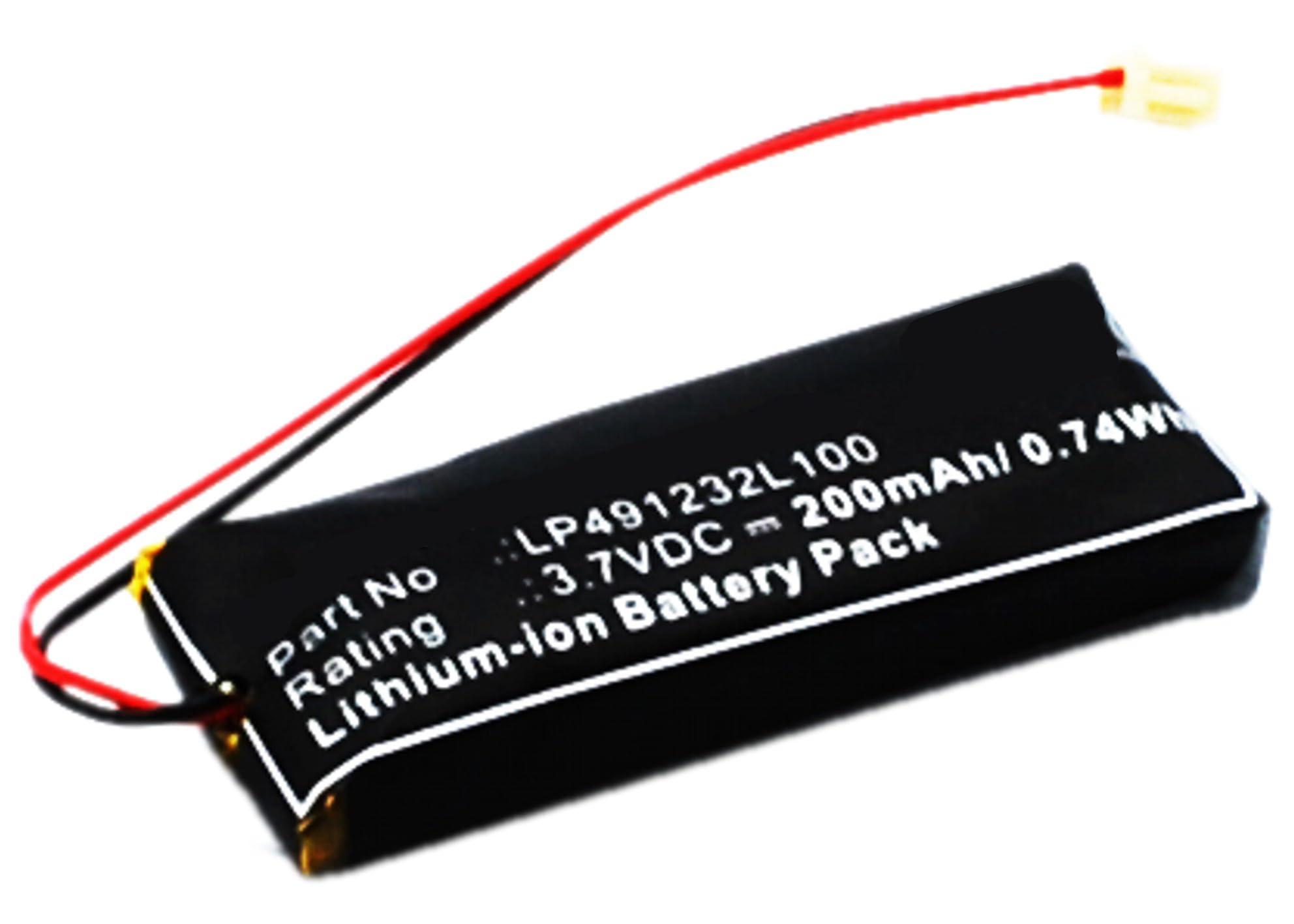 Synergy Digital Wireless Headset Battery Replacement for Sony PSP-N270G Headset - 3.7V 200mAh Li-Polymer High Capacity Battery (Compatible with Sony LP491232L100) - Perfect for Gaming, Travel & Wireless Audio