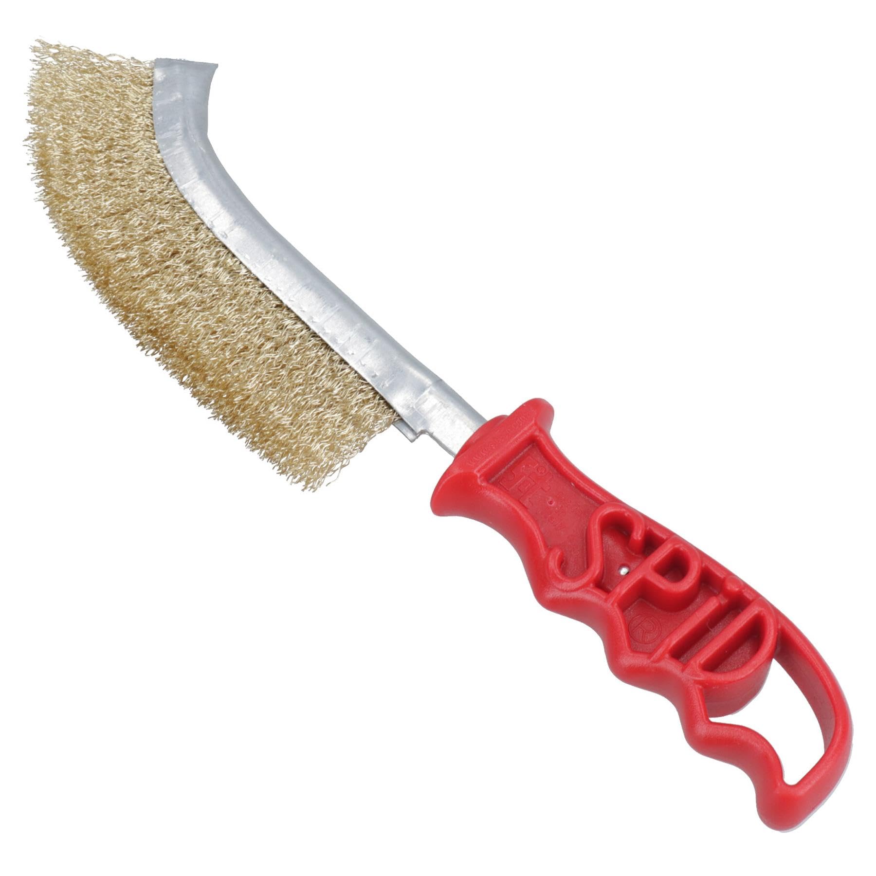 Italian Brass Coated Wire Spid Brush - 24 Pack for Rust Removal, Cleaning & Polishing | Heavy-Duty Hand Brush for Metal, Wood & Automotive Surfaces | Perfect for DIY, Workshop & Industrial Use