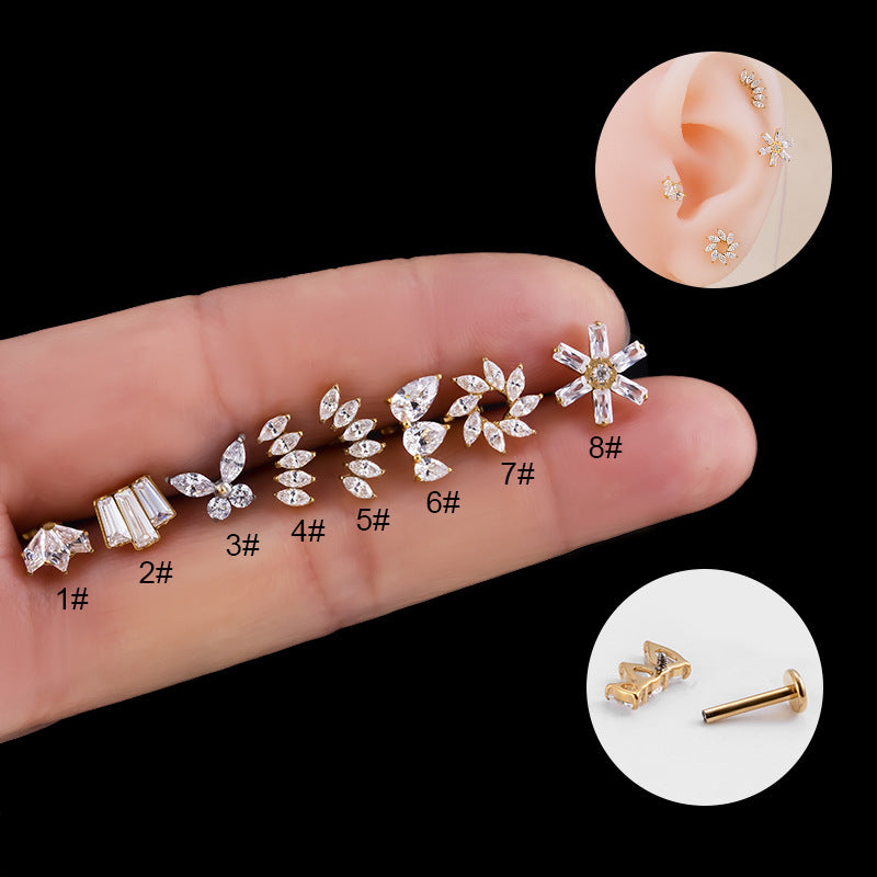 16G Curved Conch Helix Flat Back Ear Piercing Jewelry - Surgical Steel Cartilage Hoop Ring for Tragus, Helix, Conch - Perfect for Everyday Wear & Body Piercing Gifts