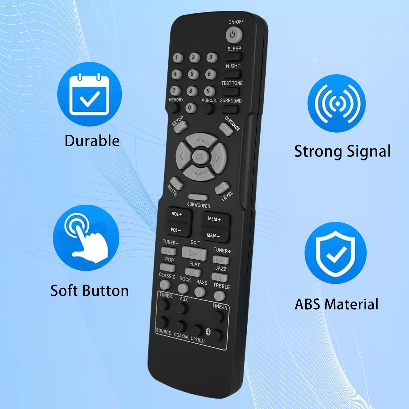 Original RCA RT2781BE RT2781 RT2781HB Surround Sound System Replacement Remote Control - Universal Compatible for Home Theater, Audio System - Perfect for Movie Nights & Entertainment Setup