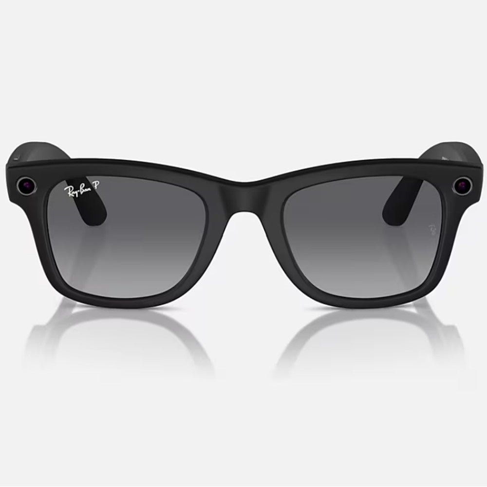 Ray Ban Meta Smart Glasses - Wayfarer Style Matte Black Frame with Polarized Graphite Lenses for Men & Women | Hands-Free Calls, Music & Photos | Perfect for Outdoor Activities, Travel & Tech Enthusiasts