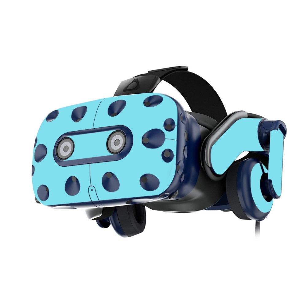 MightySkins Vinyl Decal Wrap Cover for HTC VIVE Pro VR Headset - Solid Baby Blue | Protective & Durable Skin | Easy to Apply & Remove | Made in USA | Perfect for Gaming, VR Enthusiasts & Customization
