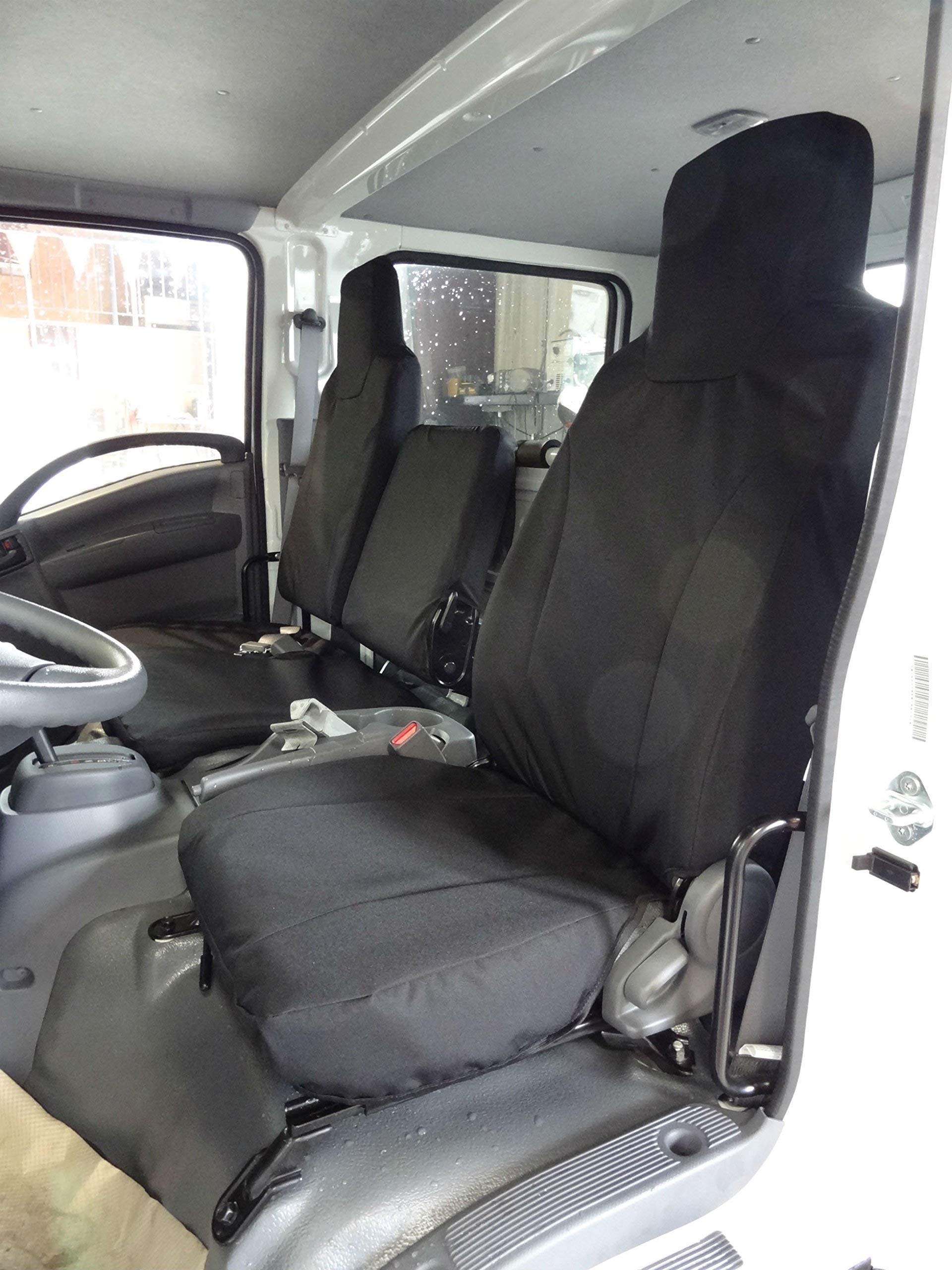 Heavy-Duty Durafit Custom Seat Covers for 2006-2021 Isuzu NPR - Exact Fit 40/60 Split Bench Front Seat (I2280-DS1C Camo Endura) | All-Weather Protection & Comfort for Truck Drivers, Work Vehicles & Off-Road Adventures