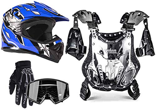 Blue With Black Goggles & Gloves