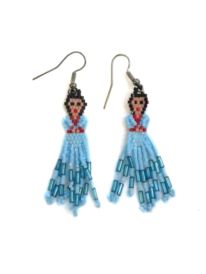 Handmade Native American Navajo Beaded Earrings Set JCE401 - Traditional Tribal Jewelry for Women, Perfect for Festivals, Weddings & Boho Fashion