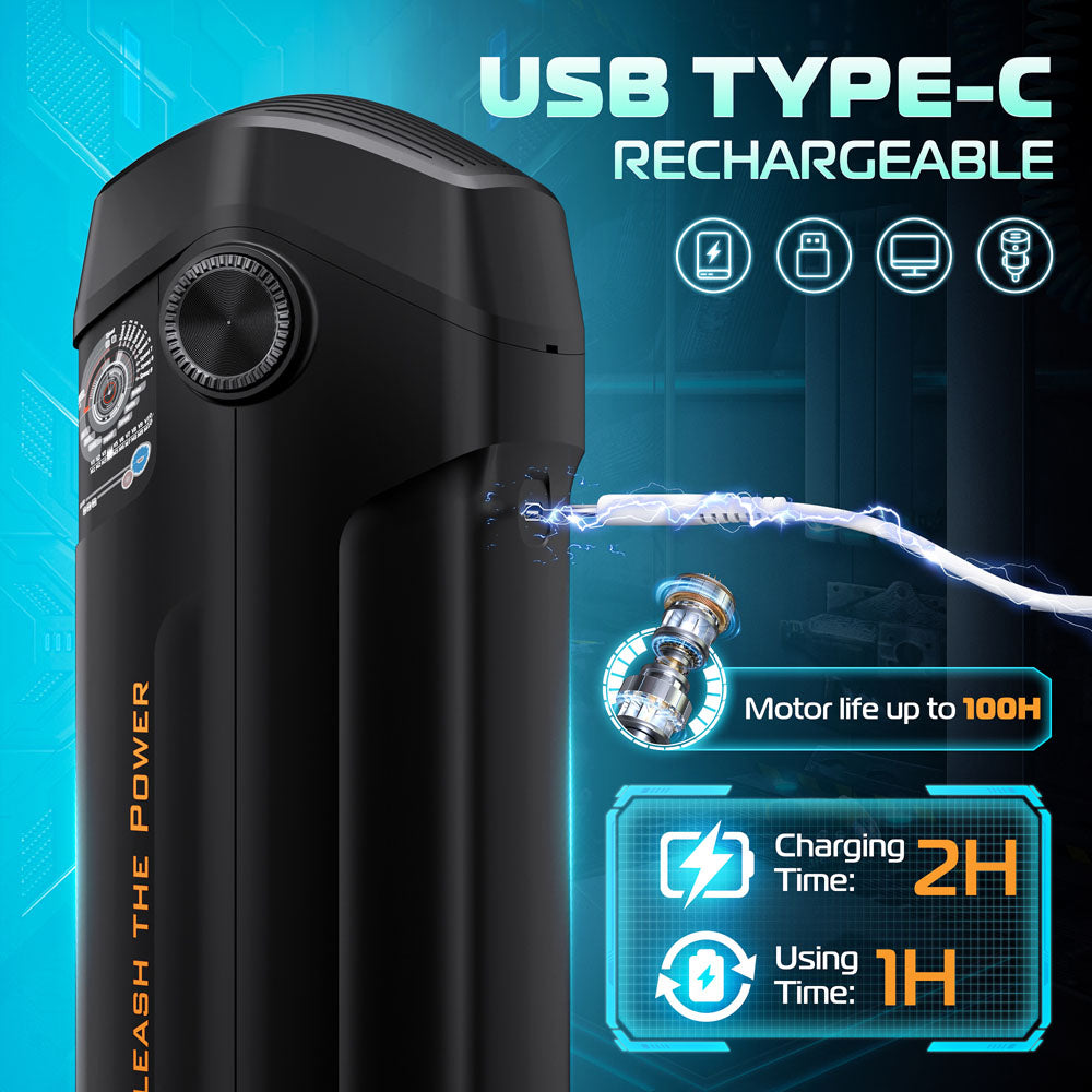 CyberSkin The Titan - Realistic Vibrating Stroking Masturbator with Warming Stand | Lifelike Male Sex Toy for Enhanced Pleasure | Perfect for Solo Play & Couples Use