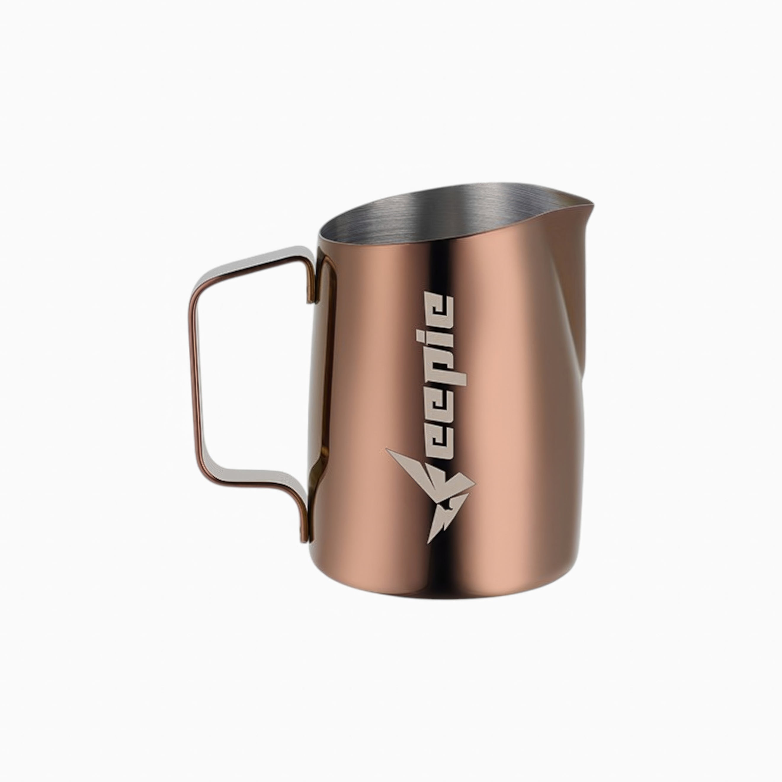 Premium Stainless Steel Beveled Spout Latte Art Milk Pitcher - Barista-Grade for Perfect Coffee Foam & Latte Designs - Ideal for Home & Professional Coffee Shops