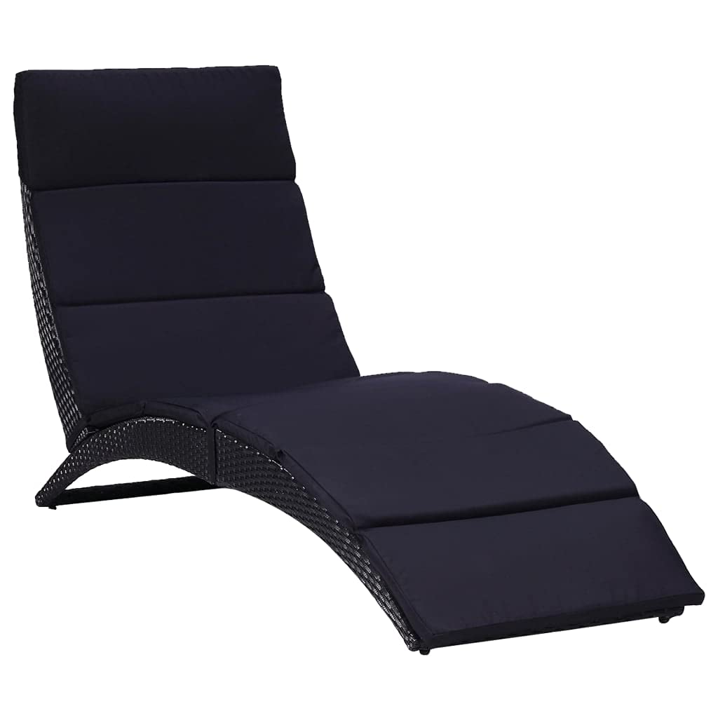 Outdoor Lounge Chair with Canopy & Cushions - Waterproof Rattan Sunbed for Beach, Patio, Poolside & Backyard Relaxation