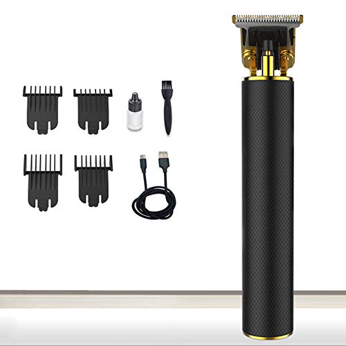Professional Cordless Beard Trimmer with Titanium-Coated Blades - USB Rechargeable Hair Clipper with 4 Adjustable Combs for Precise Cutting, Styling & Shaving - Perfect for Home Grooming, Travel & Barber Use