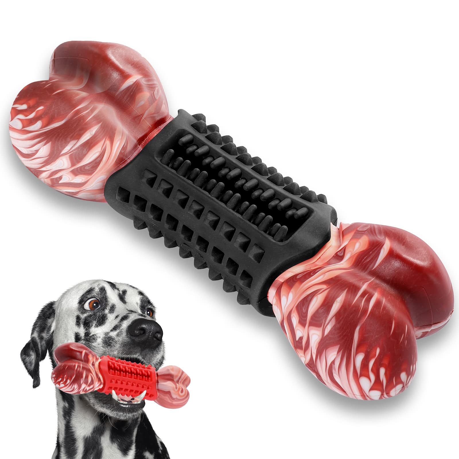 Indestructible Dog Chew Toy for Aggressive Chewers - Durable Dog Bone Toy for Large & Medium Dogs - Perfect for Boredom Relief & Anxiety - Great Gift for Pet Lovers - Ideal for Indoor/Outdoor Play & Training Sessions