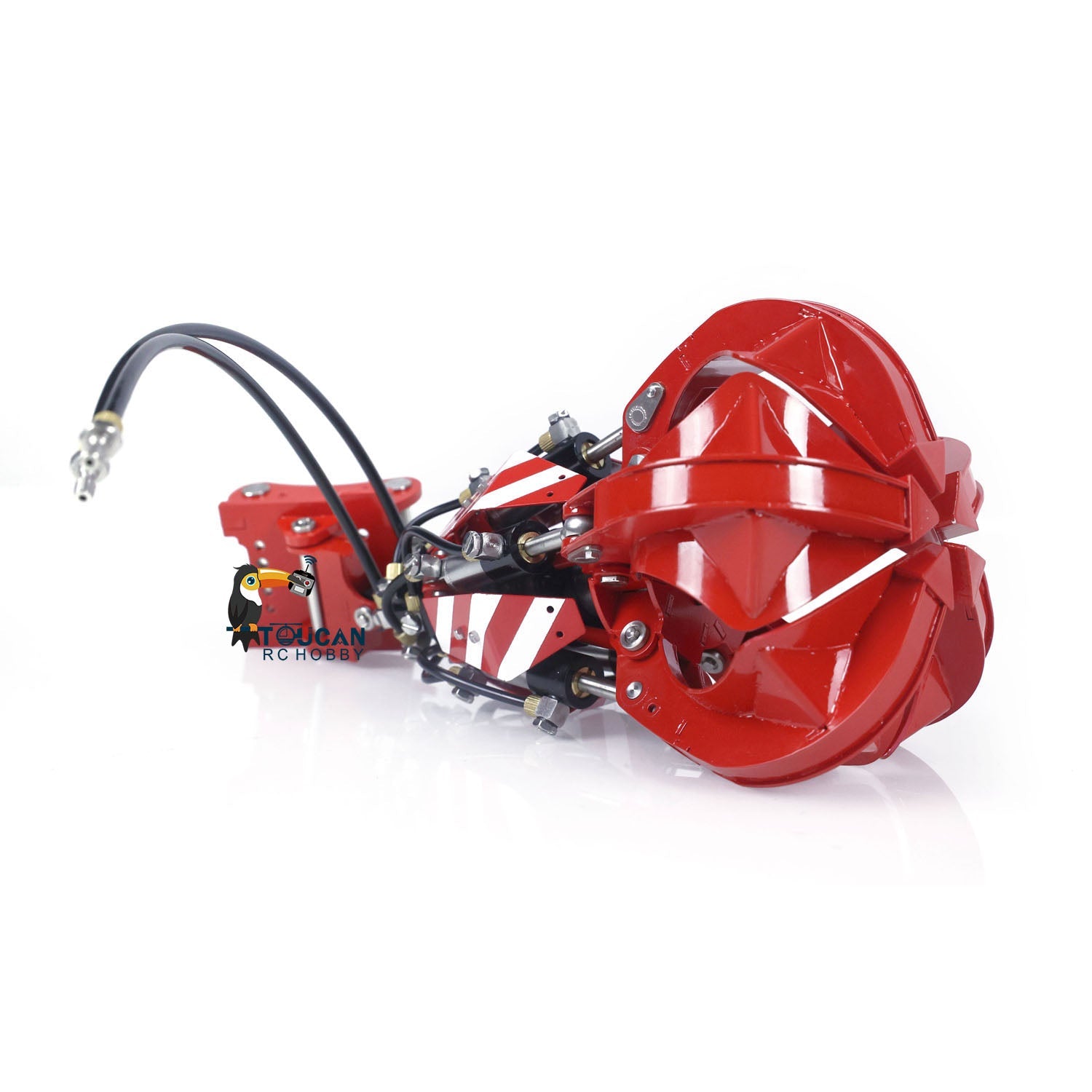 Upgraded Metal Hydraulic Grab Accessory for 1/14 LESU RC Excavator B0001 Truck Model - DIY Construction Toy Parts, Perfect for RC Excavator Simulation and Construction Play Scenes