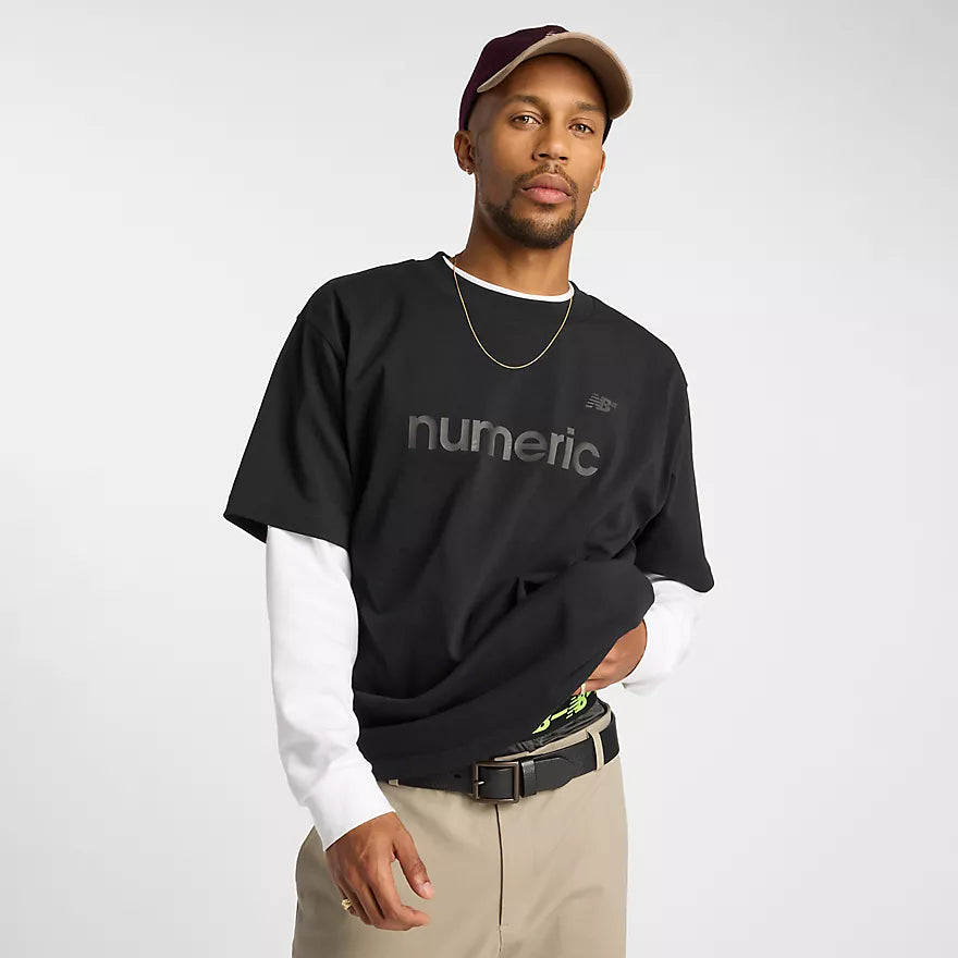 New Balance Numeric Athletic Cotton Short Sleeve T-Shirt for Men - Comfortable Casual Workout Tee for Gym, Running & Streetwear Fashion