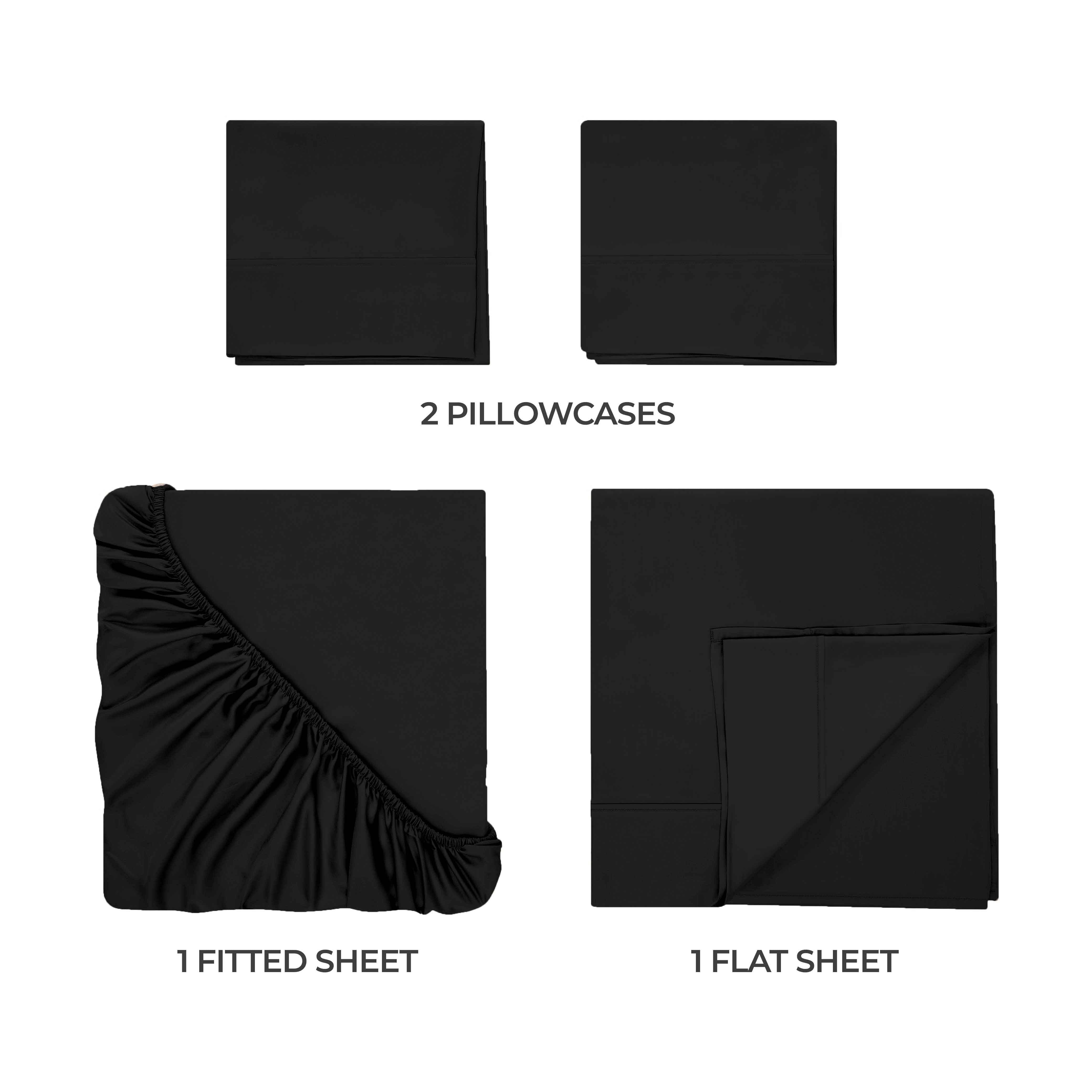Premium 300 Thread Count Egyptian Cotton Bed Sheet Set - Soft, Breathable & Durable for Ultimate Comfort - Perfect for Luxury Bedrooms & Hotels
