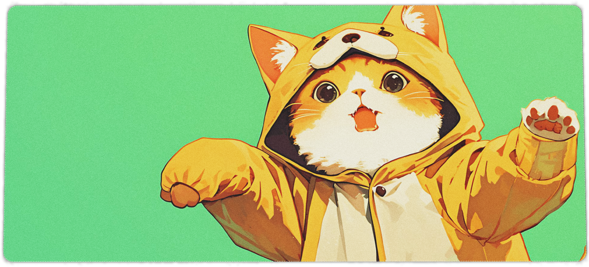 Cute Cartoon Kitty Mouse Pad - Non-Slip Gaming Mousepad for Computer & Office Use - Perfect for Work, Gaming, and Home Decor