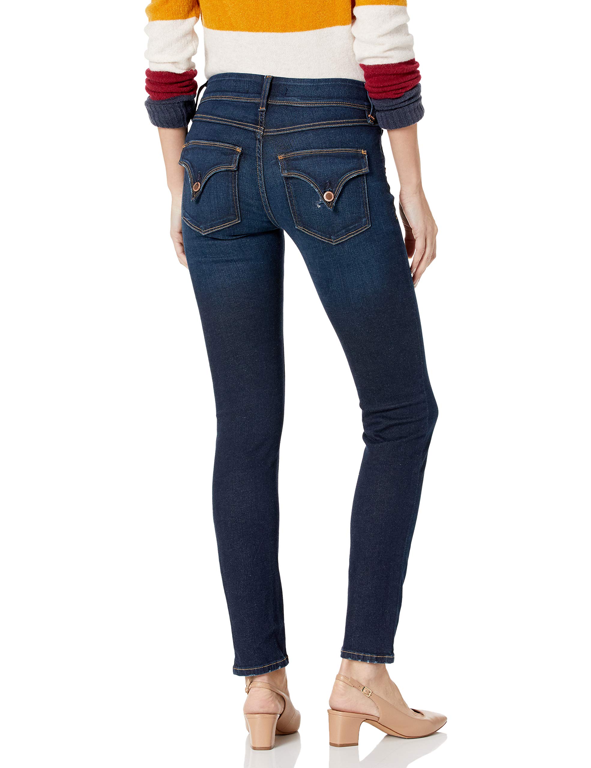 HUDSON Women's Bailee Midrise Crop Bootcut Jeans with Flap Pockets - Stylish Denim Pants for Casual Wear, Work & Weekend Outfits