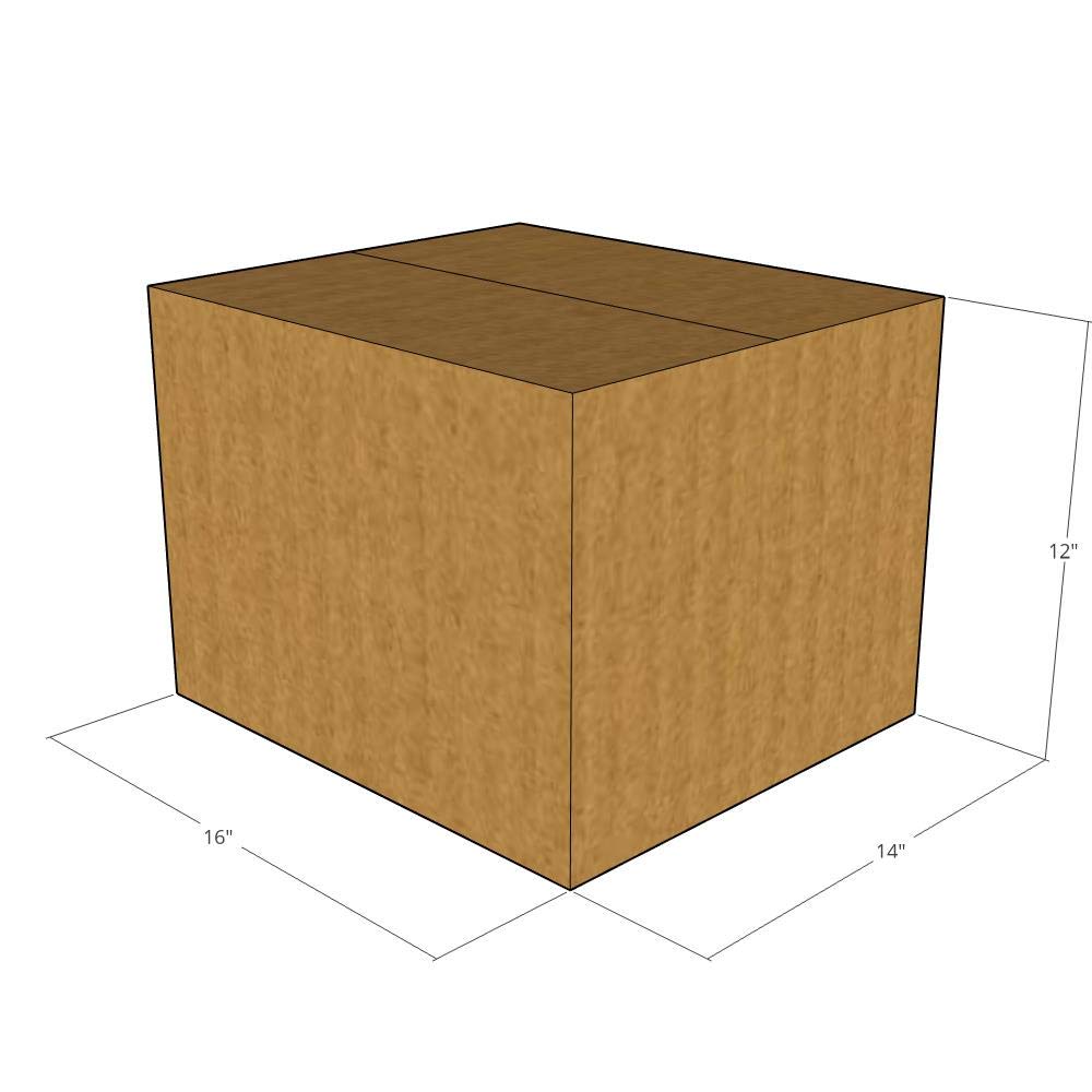 150 New Corrugated Shipping Boxes 16x14x12 Inches - 32 ECT Strength - Durable Moving & Storage Boxes for Home, Office & Ecommerce Packaging