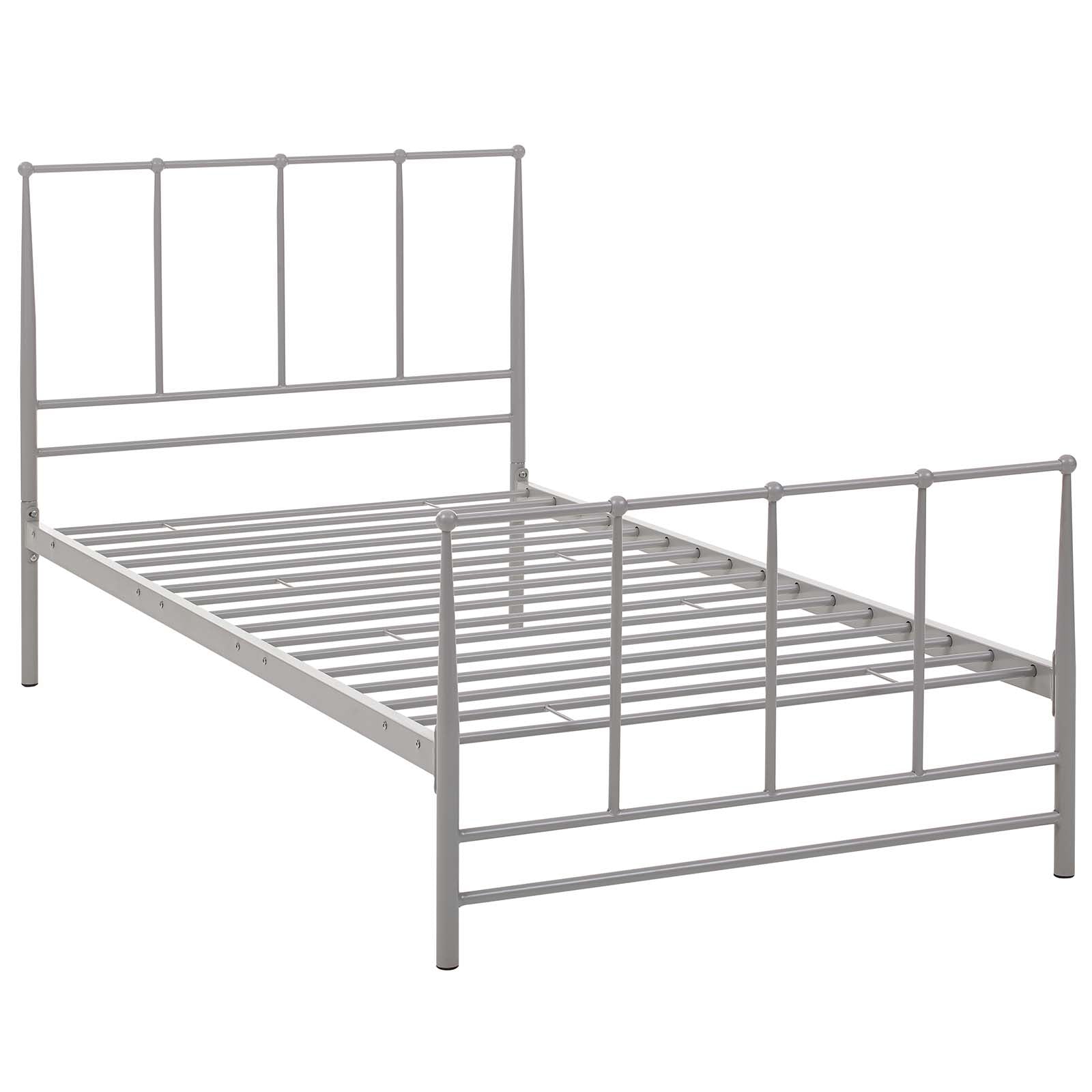 Estate Twin Bed Frame - Solid Wood Platform Bed with Headboard - Perfect for Kids, Teens & Guest Rooms