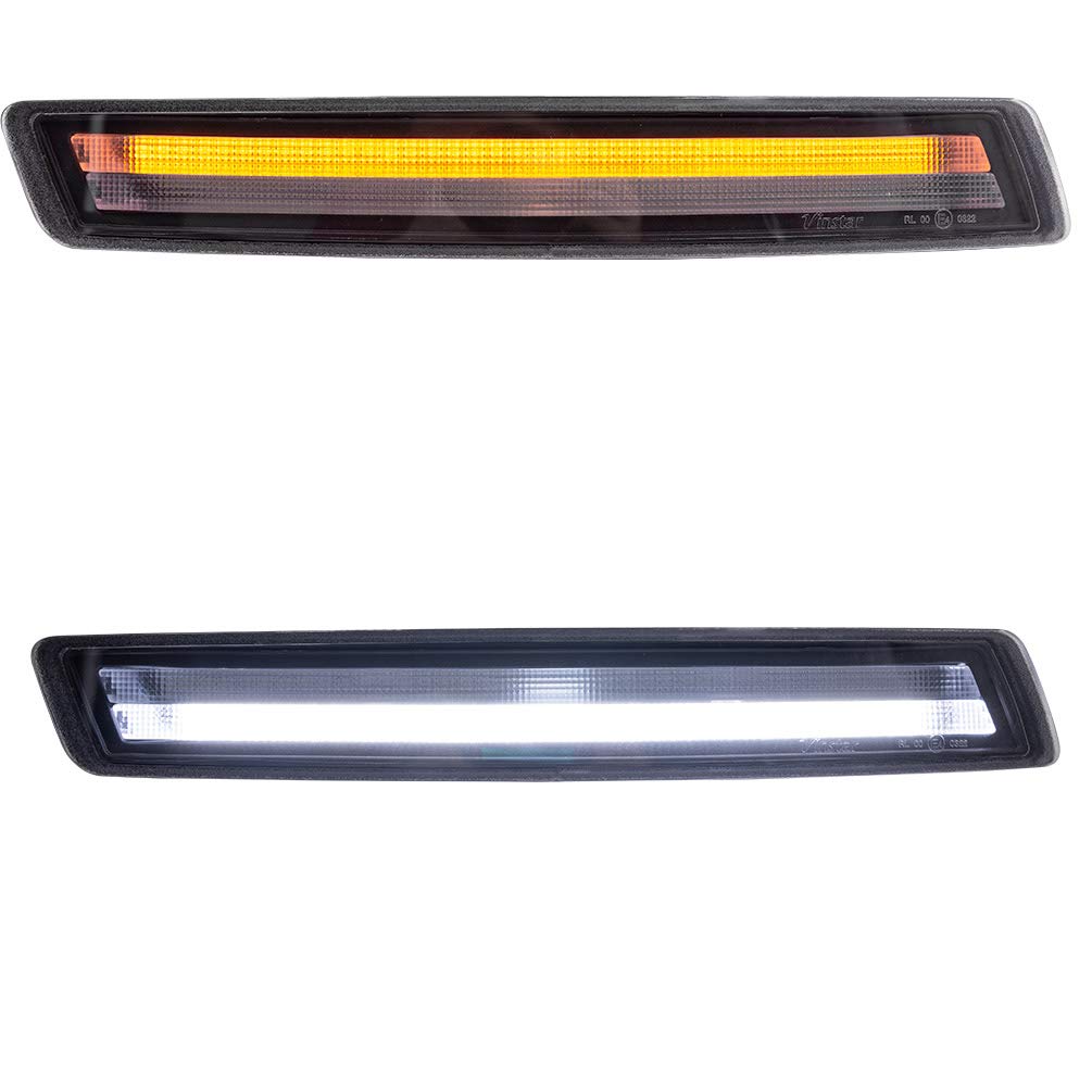 Volkswagen Beetle LED Daytime Running Lights - White & Amber Turn Signal Kit (2006-2010 Models) | High Power LED Lamps for Improved Visibility & Safety | Perfect for Night Driving & Foggy Conditions