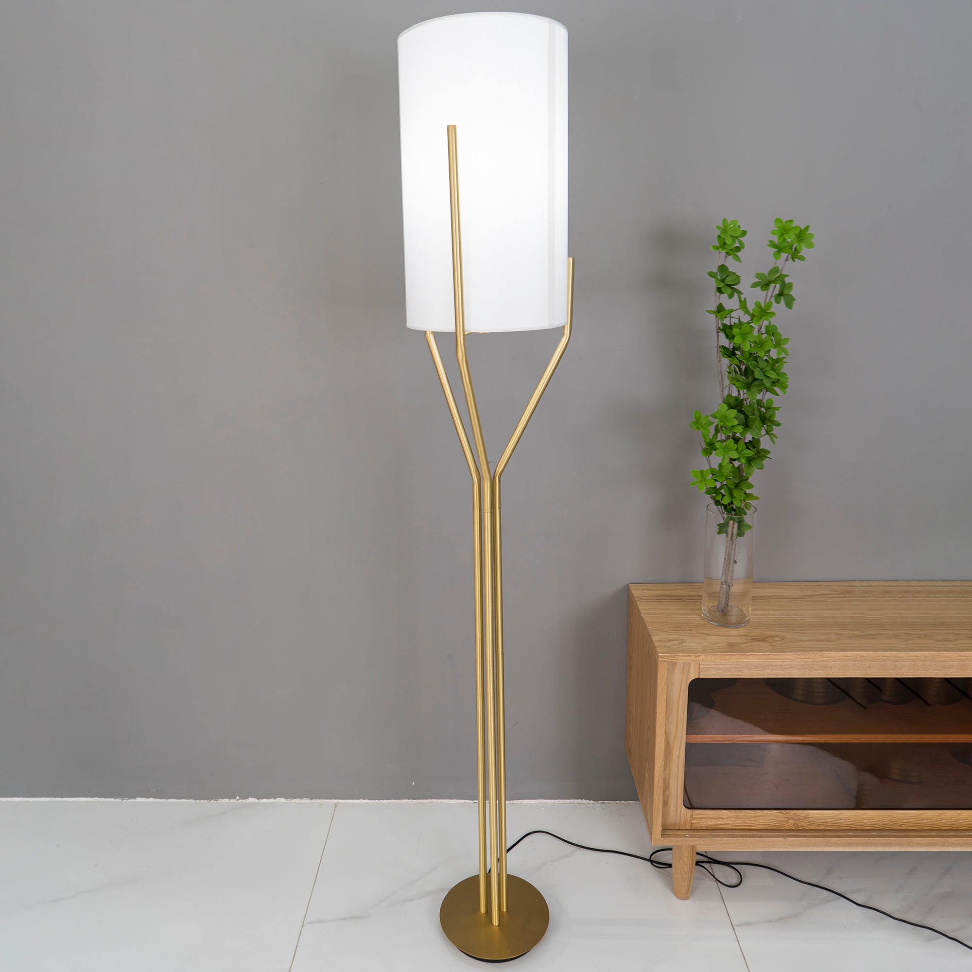 Modern Arborescence Floor Lamp - Adjustable Height LED Standing Light for Living Room, Bedroom & Office - Energy Efficient Home Decor Lighting for Reading & Relaxation