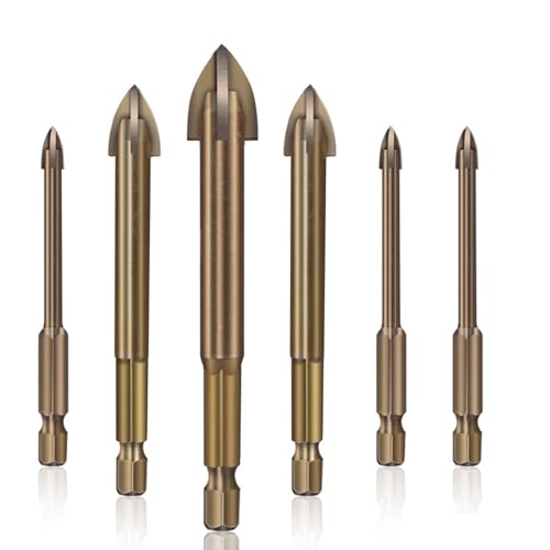 5/6PCS Kipotek High-Speed Steel Drill Bit Set (5+6+6+8+10+12mm) - Heavy Duty General Purpose HSS Drill Bits for Metal, Wood & Plastic - Perfect for DIY Projects, Home Repairs & Professional Construction Work