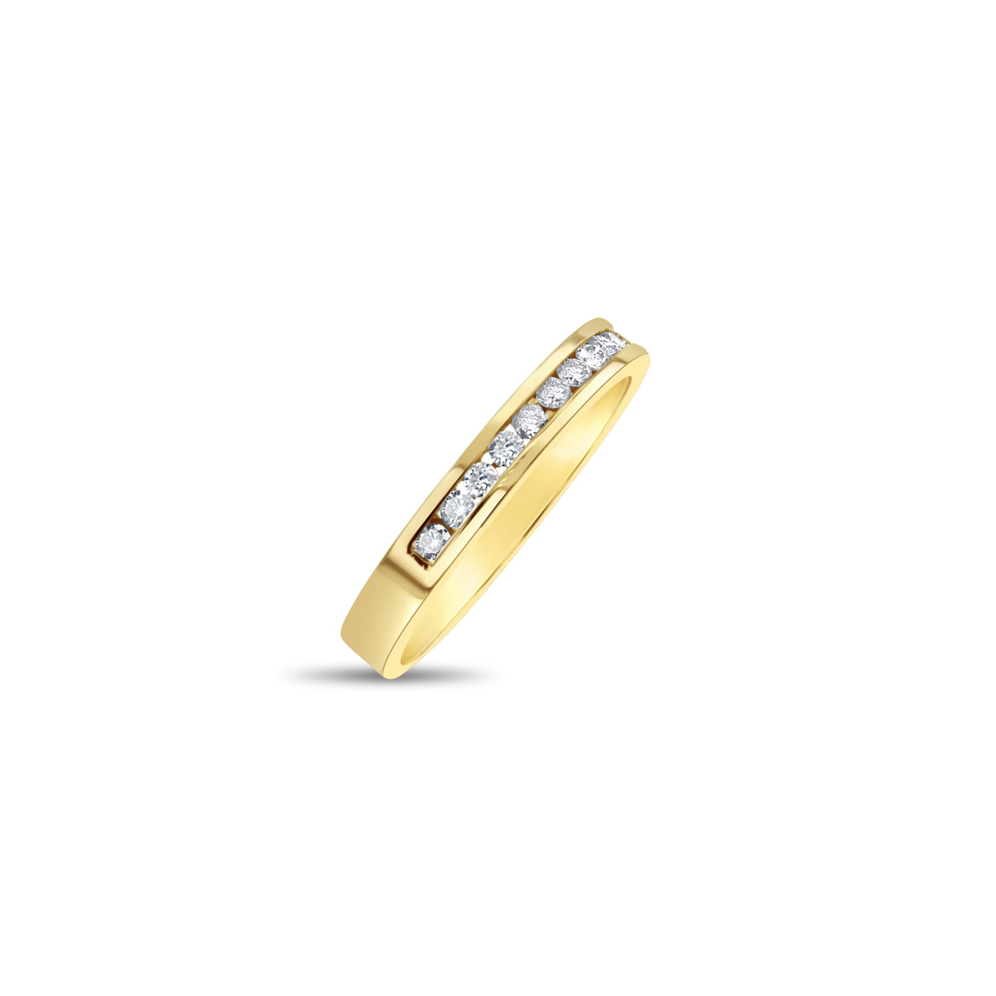 0.33 Carat Channel Set Diamond Band Ring - 14K White Gold Wedding Band for Women, Perfect for Engagement, Anniversary & Everyday Wear