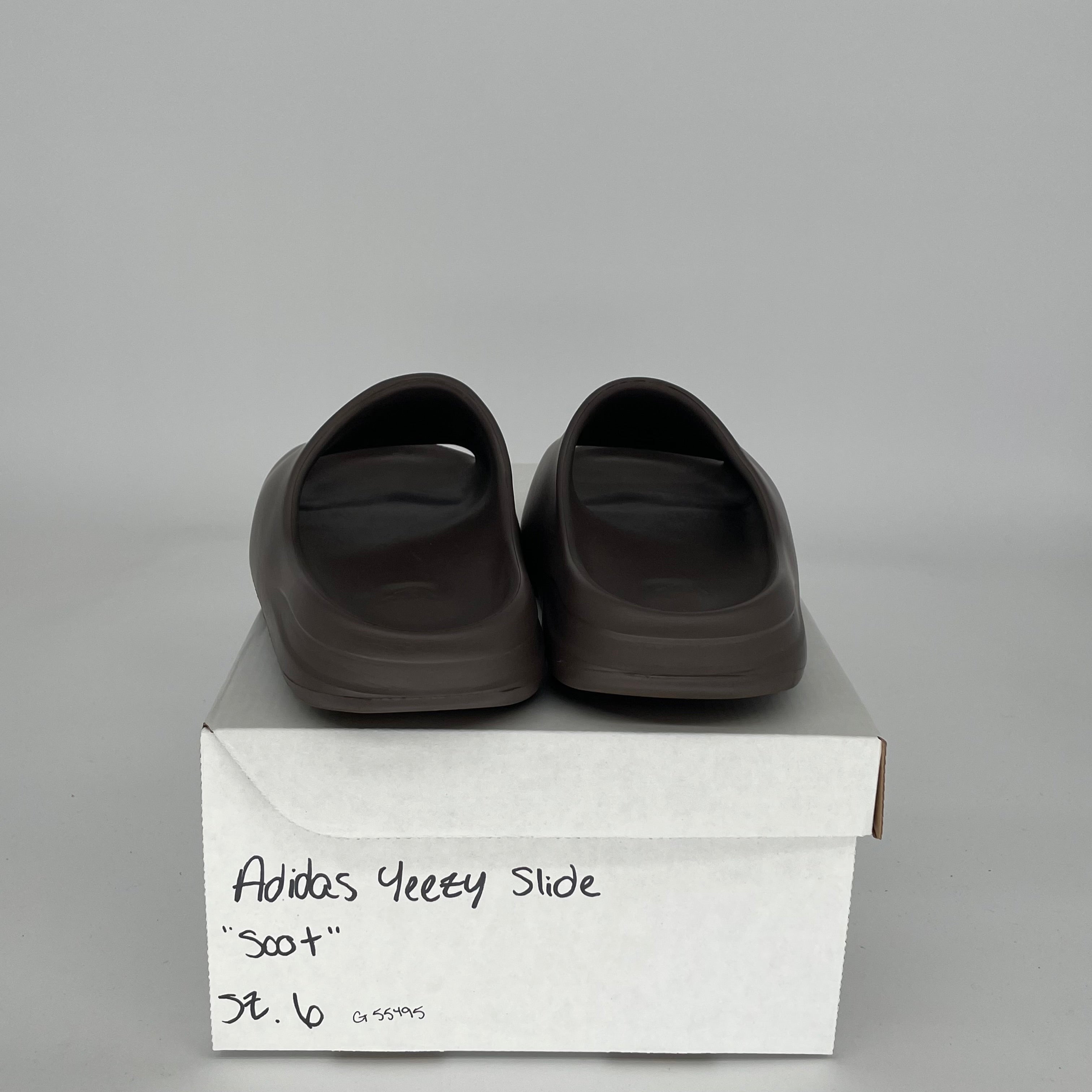 Adidas Yeezy Slide Soot - Size 6 (G55495) | Comfortable Unisex Slides for Men & Women | Perfect for Beach, Pool, Gym & Casual Wear