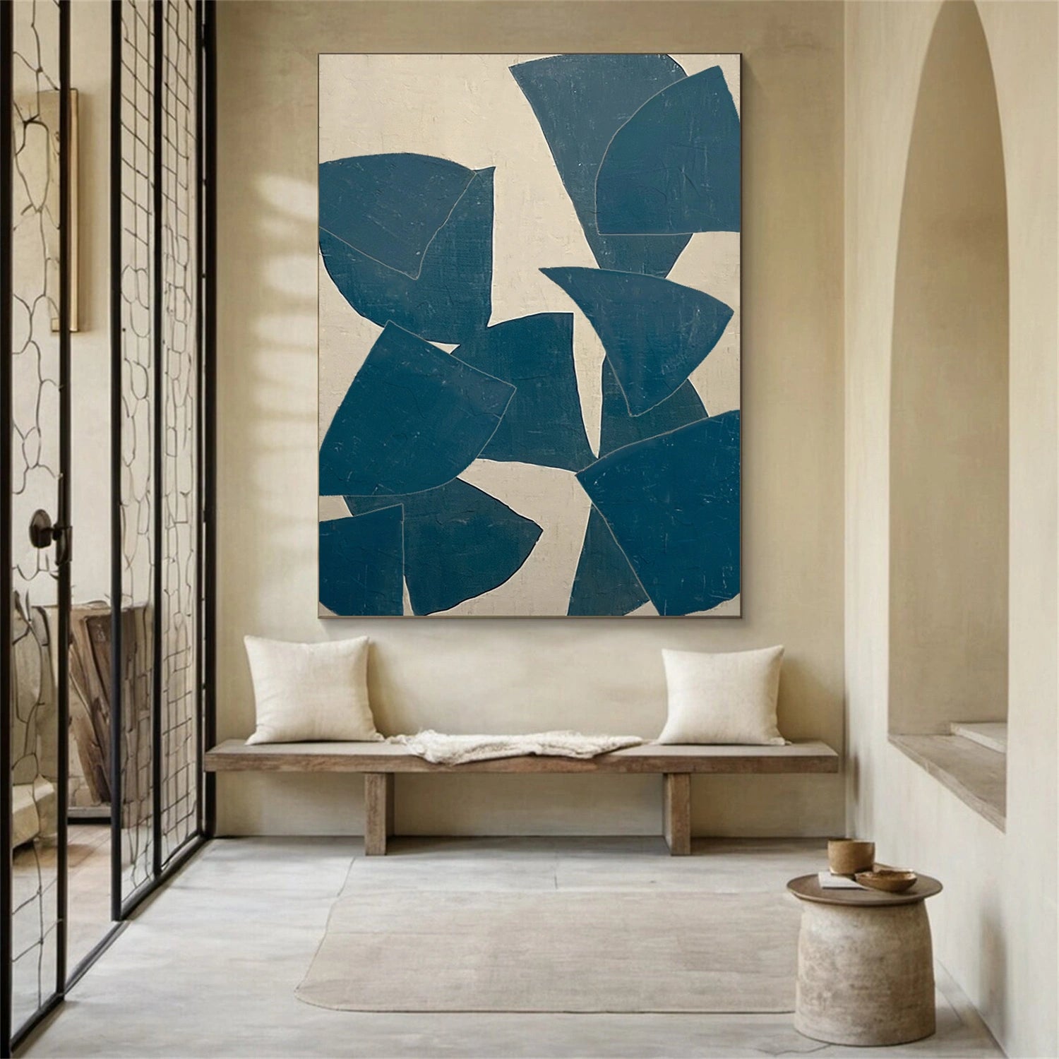 Abstract Painting #AB 452 - Modern Wall Art Decor for Living Room, Bedroom & Office - Unique Handmade Canvas Artwork