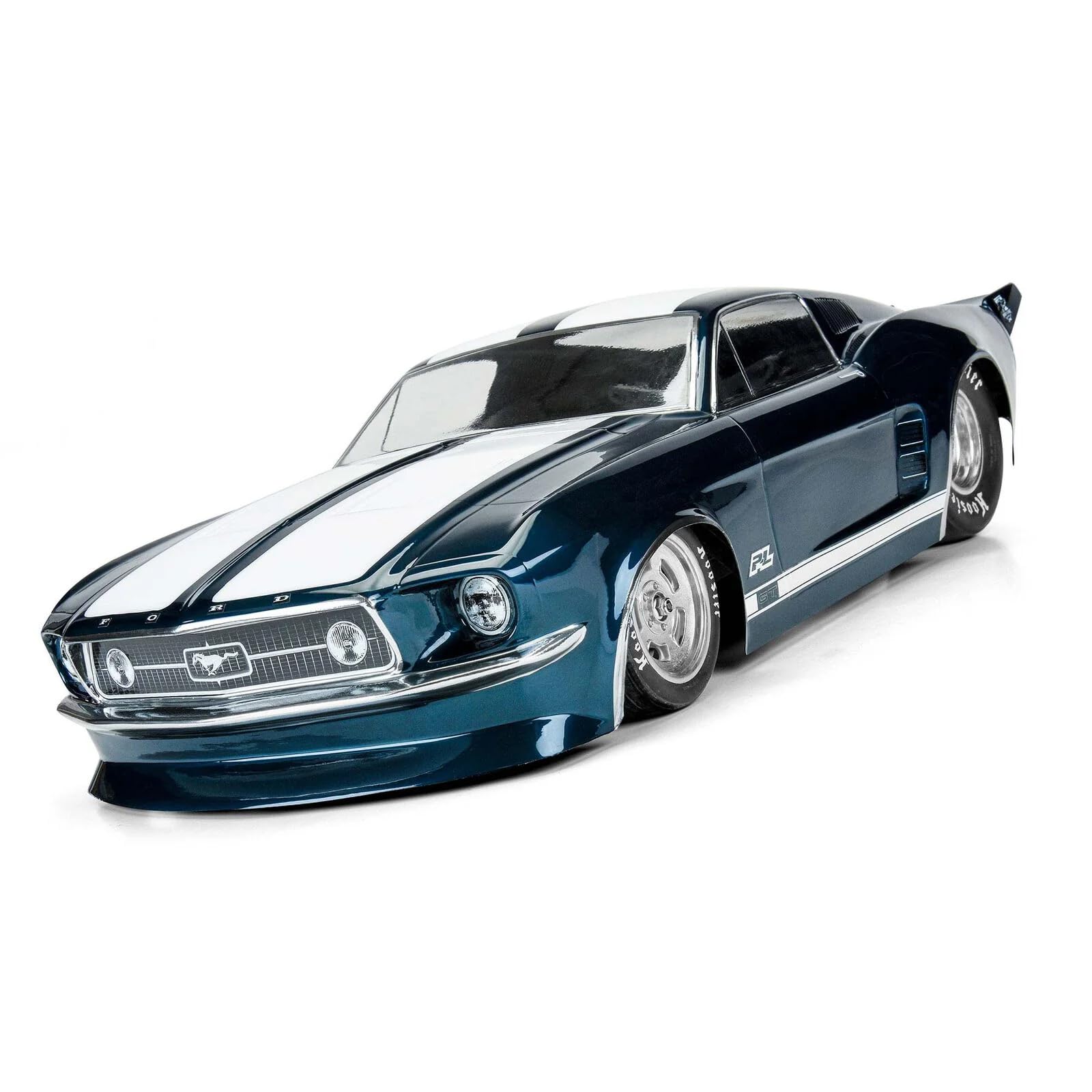 Pro-Line Racing 1967 Ford Mustang Clear Body for SC Drag PRO357300 - 1/10 Scale RC Car Body with Decals - Perfect for Drag Racing & Custom RC Builds