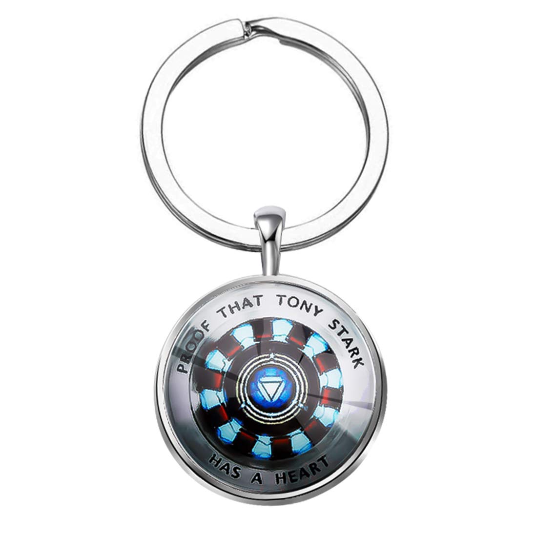 Stark Iron Fan Keychain - Proof That Stark Has A Heart Jewelry | Marvel Superhero Gift for Men & Women | Perfect for Keychains, Backpacks, Cosplay & Avengers Collectors