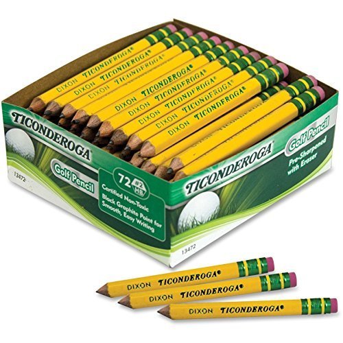 Ticonderoga Golf Pencils 144-Pack for Office & School Use