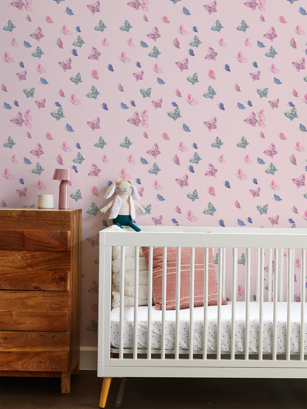 Mariposa Ballet Slipper Wallpaper - Elegant Floral Wall Decor for Nursery, Bedroom & Living Room | Tea Collection