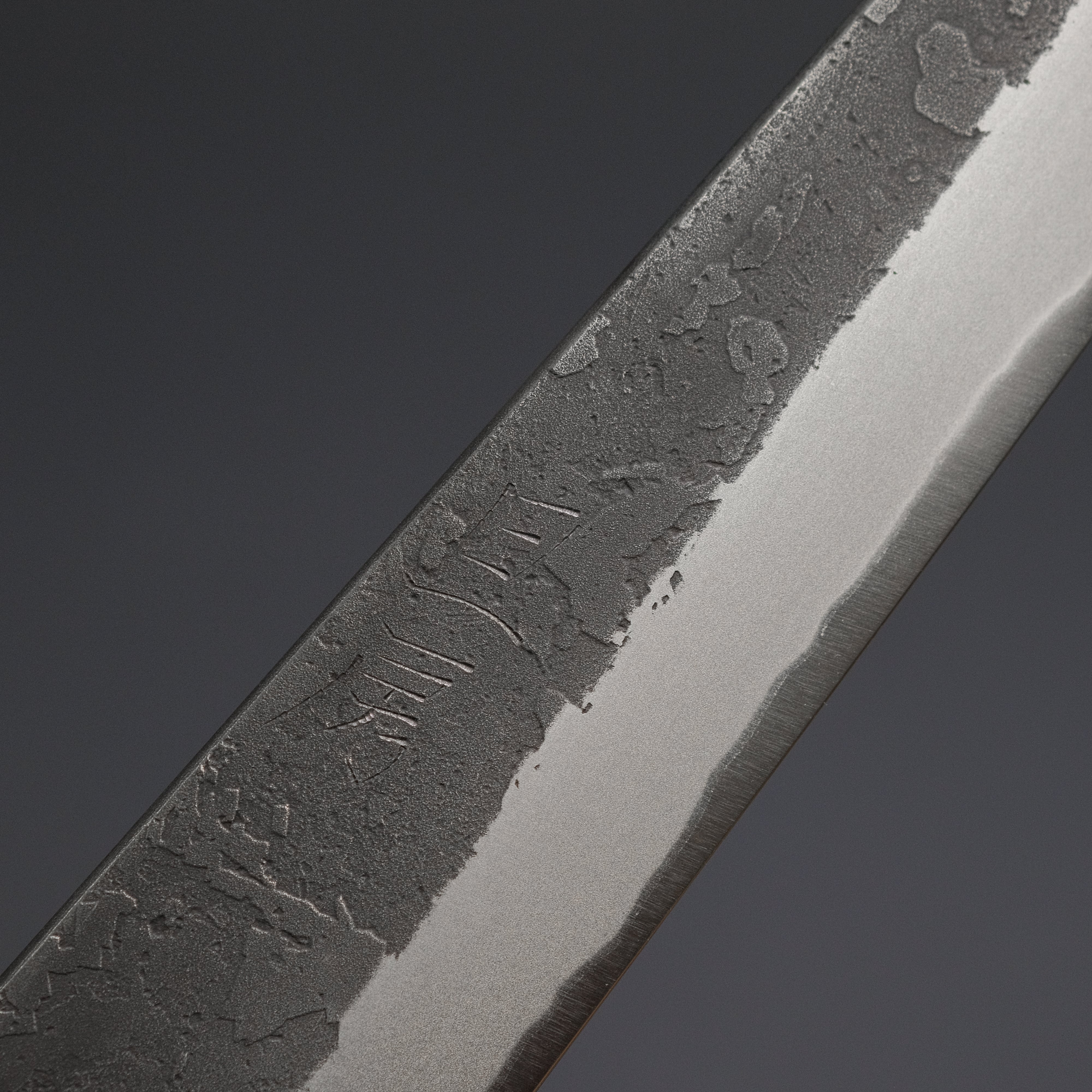 Akifusa Wakui Kurouchi Nashiji Blue #2 Kiritsuke Petty Knife 150mm with Ebony Handle - Japanese Chef Knife for Slicing, Chopping & Precision Cutting - Perfect for Home Cooks & Professional Kitchens