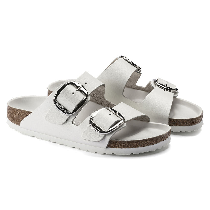 Birkenstock Arizona Big Buckle Sandals - Oiled Leather White Comfort Footwear for Women & Men | Perfect for Casual Wear, Beach, and Everyday Comfort