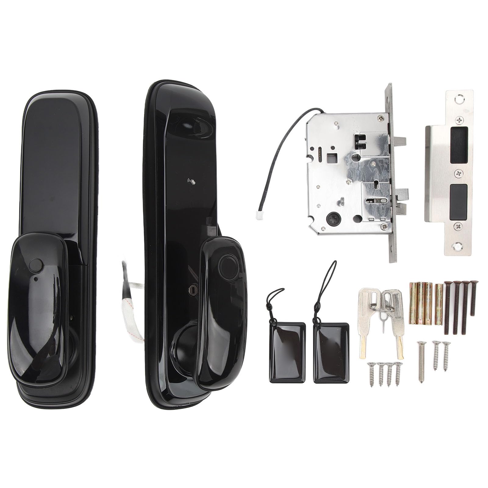 5-in-1 Smart Door Lock - Fingerprint, Face Recognition, Keypad & Keyless Entry - Full Automatic Electronic Deadbolt - Secure Your Home/Office - Ideal for Apartments, Houses & Vacation Rentals